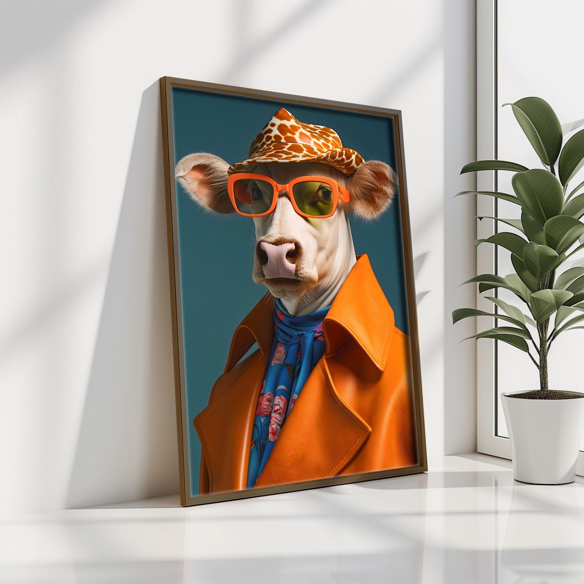 Quadro Decorativo MDF Emoldurado Multicolor GE143-L - Impressão UV em Madeira de Pinho 35x47cm