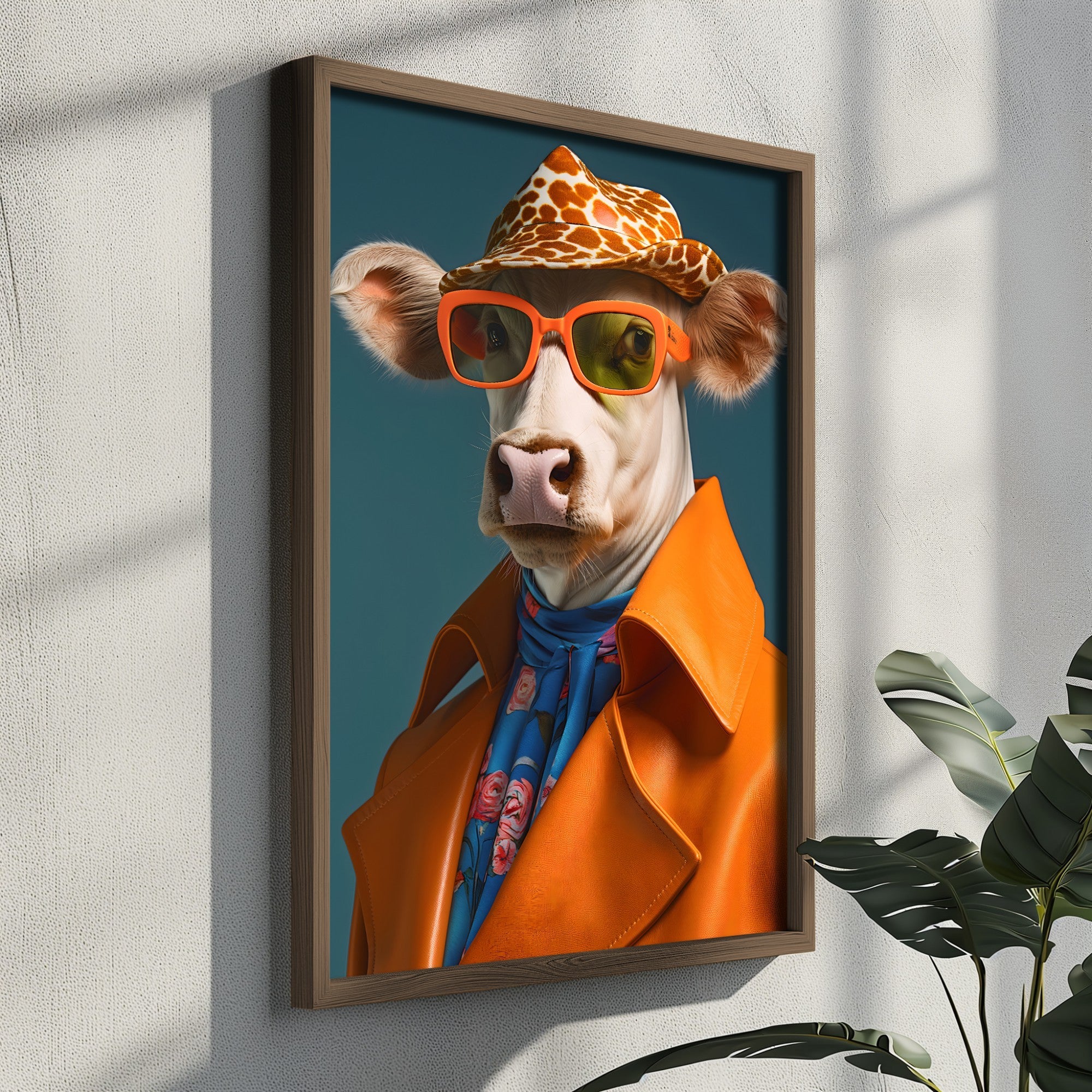 Quadro Decorativo MDF Emoldurado Multicolor GE143-L - Impressão UV em Madeira de Pinho 35x47cm