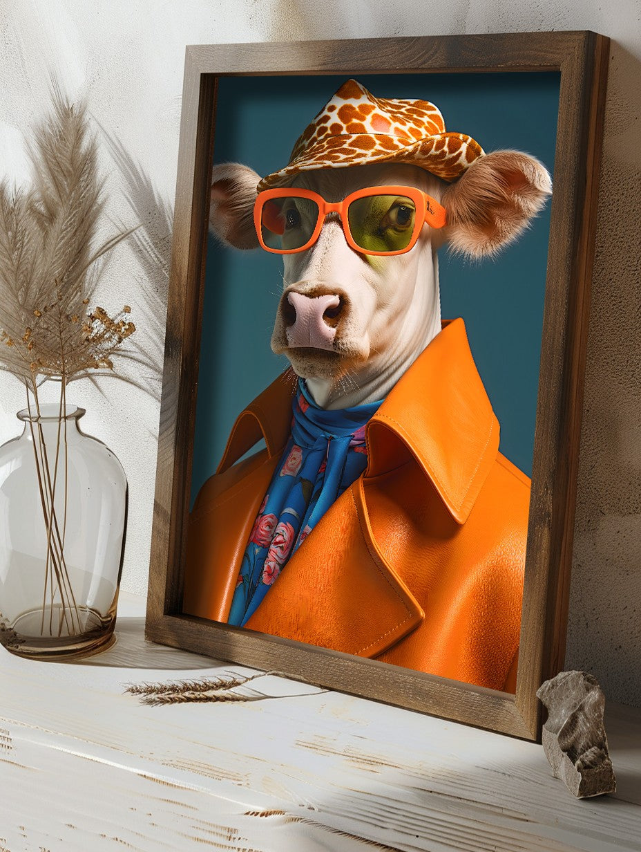 Quadro Decorativo MDF Emoldurado Multicolor GE143-L - Impressão UV em Madeira de Pinho 35x47cm