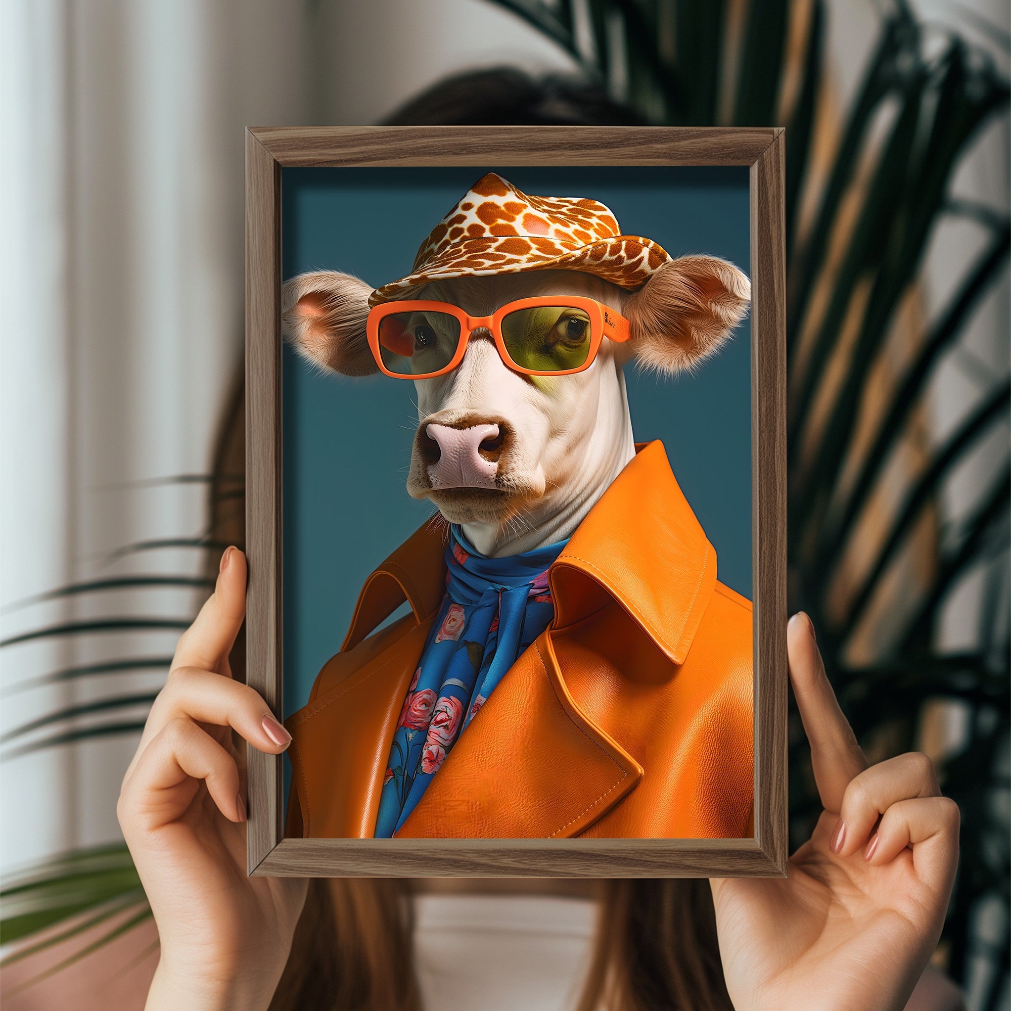 Quadro Decorativo MDF Emoldurado Multicolor GE143-L - Impressão UV em Madeira de Pinho 35x47cm