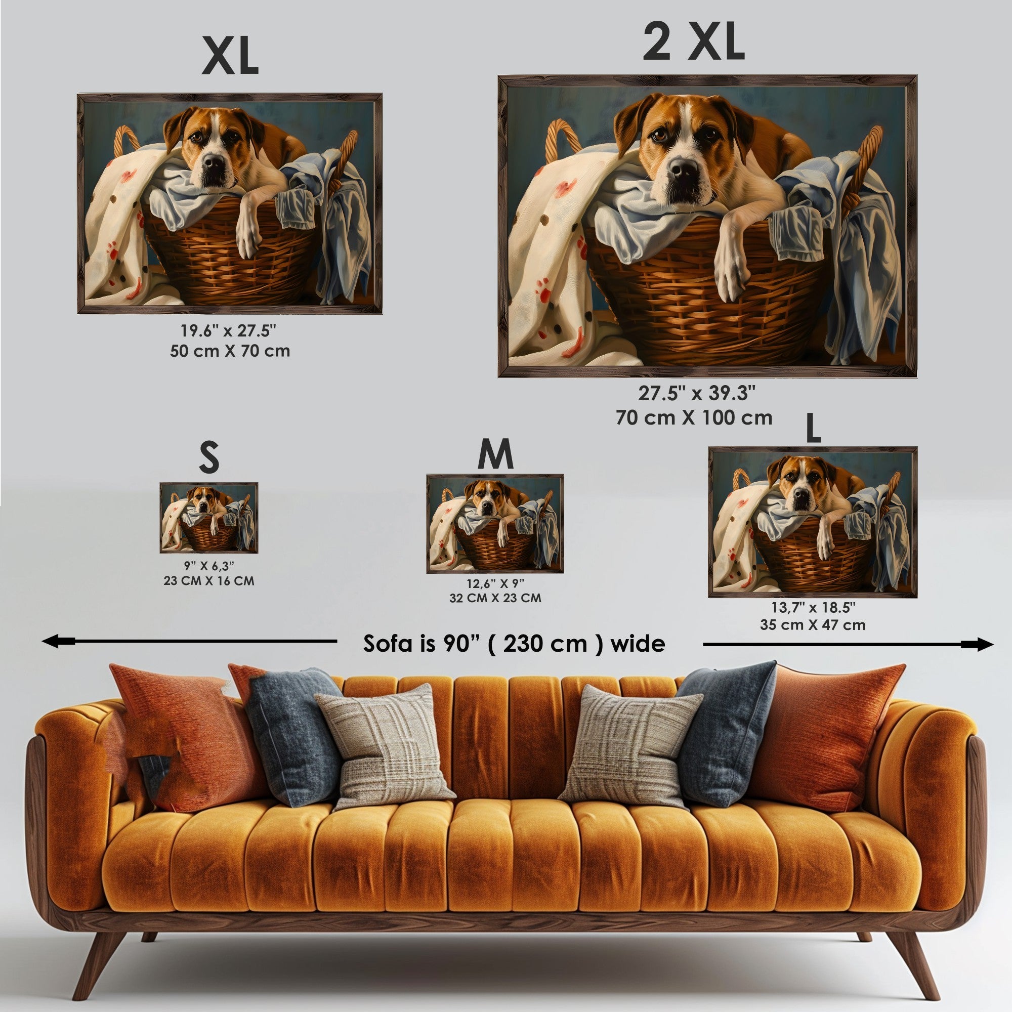 Quadro Decorativo MDF Emoldurado GE146-L Multicolor 35x47cm - Impressão UV em Madeira de Pinho