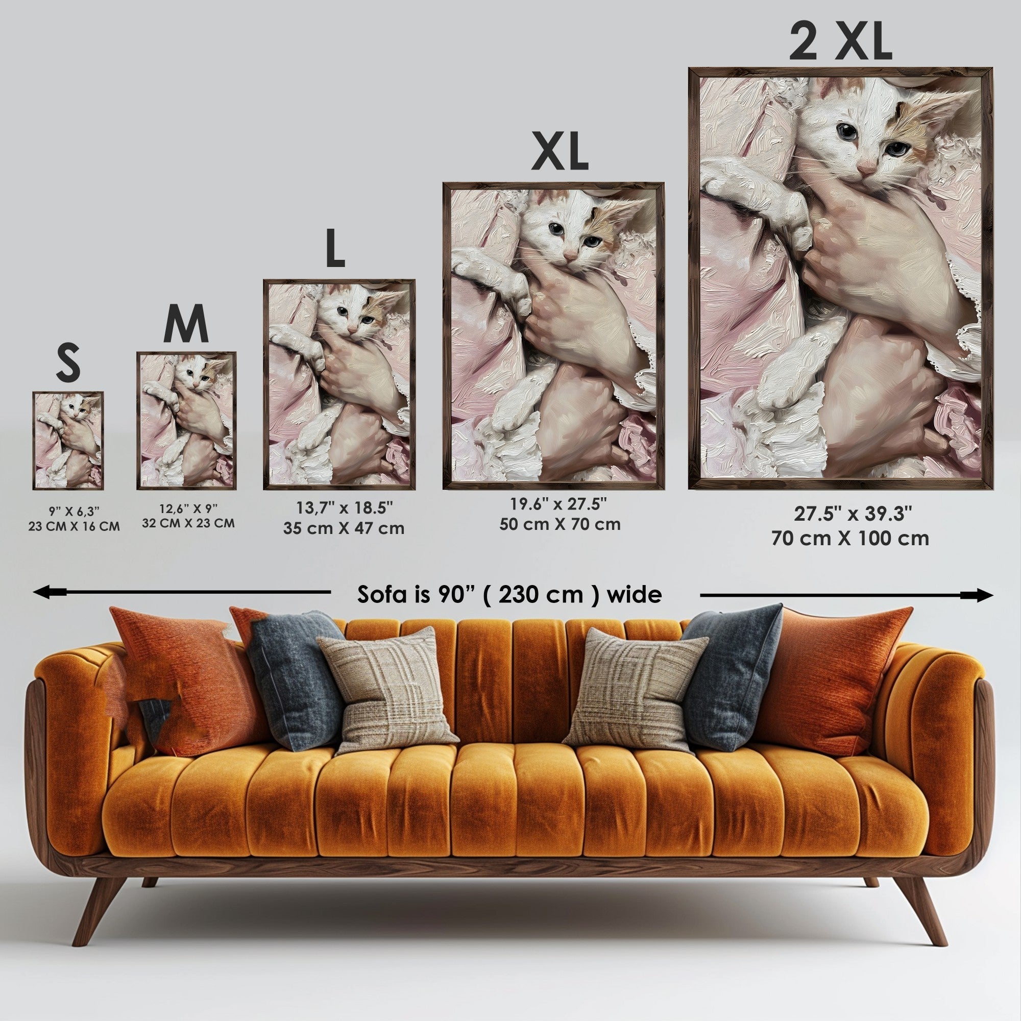 Quadro Decorativo MDF Emoldurado Multicolor GE148-L - Impressão UV em Madeira de Pinho 35x47cm