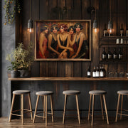 Quadro Decorativo MDF Emoldurado Multicolor GE149-L - Impressão UV em Madeira de Pinho 35x47cm