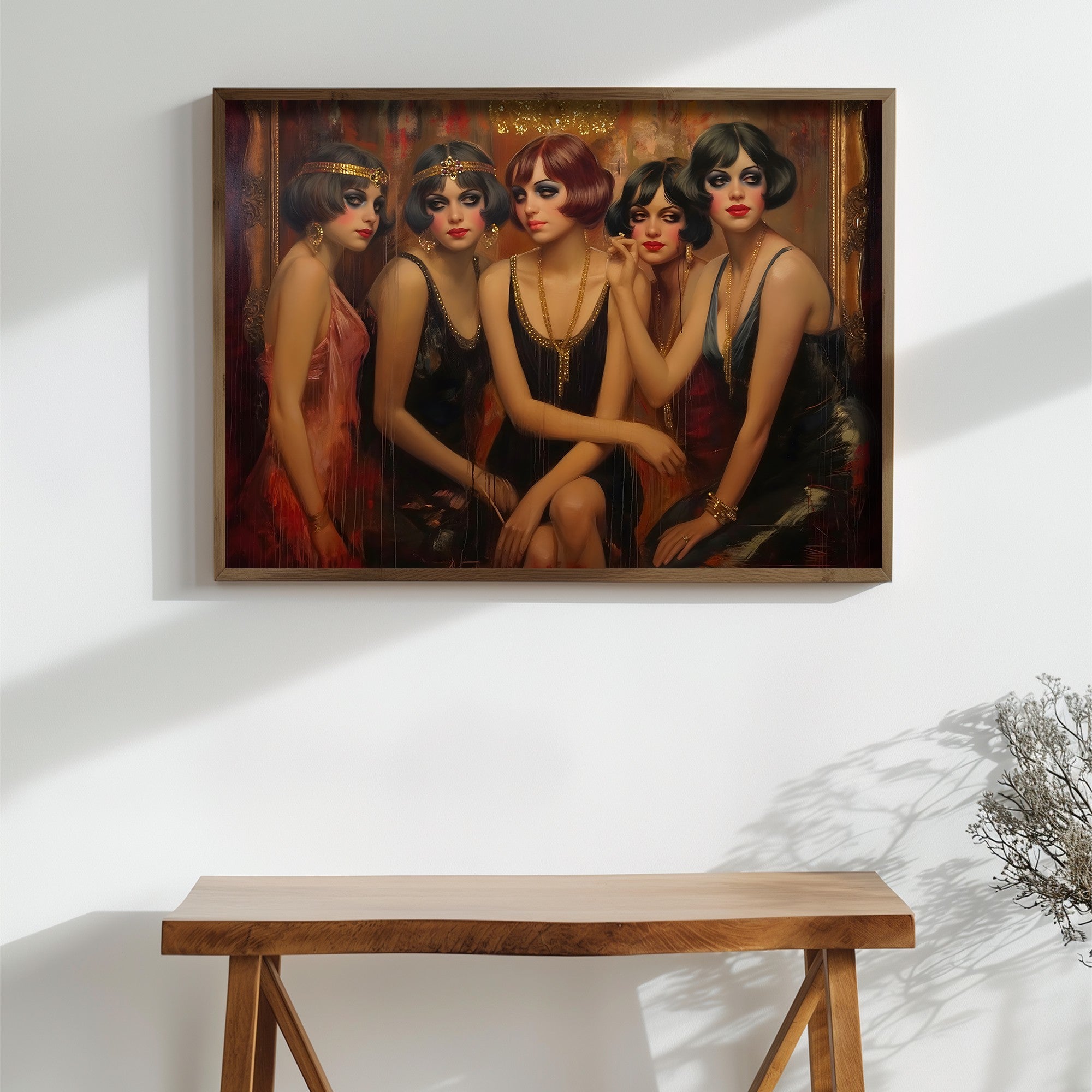 Quadro Decorativo MDF Emoldurado Multicolor GE149-L - Impressão UV em Madeira de Pinho 35x47cm