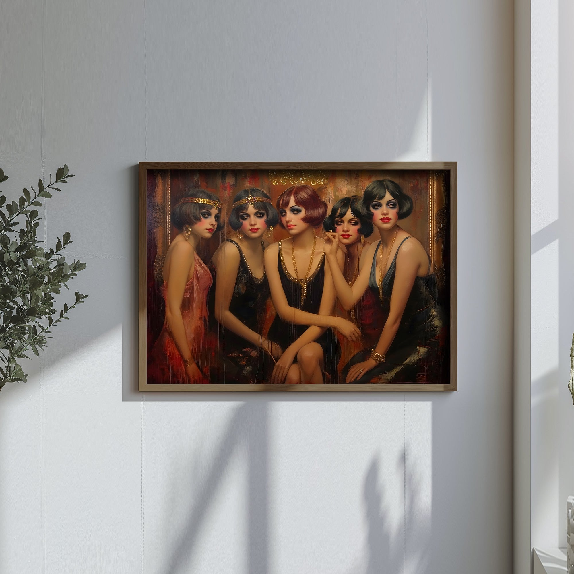 Quadro Decorativo MDF Emoldurado Multicolor GE149-L - Impressão UV em Madeira de Pinho 35x47cm