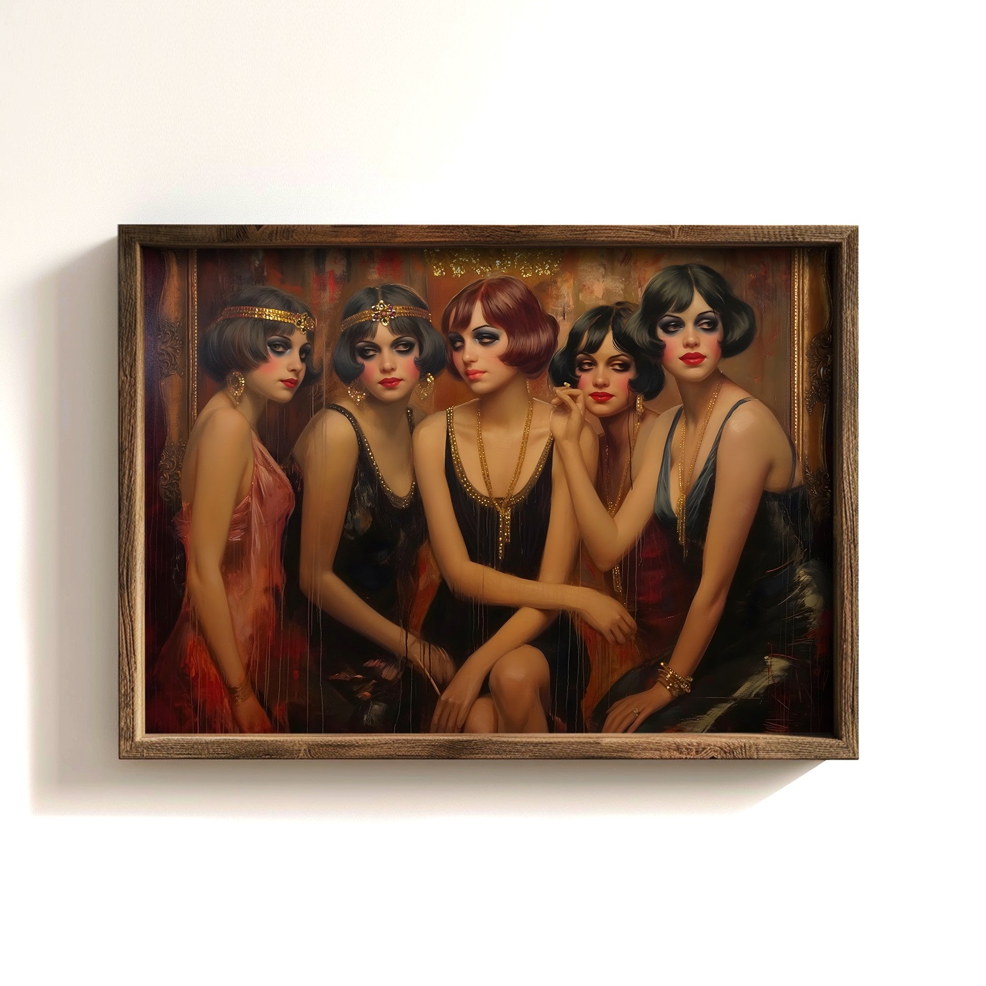 Quadro Decorativo MDF Emoldurado Multicolor GE149-L - Impressão UV em Madeira de Pinho 35x47cm