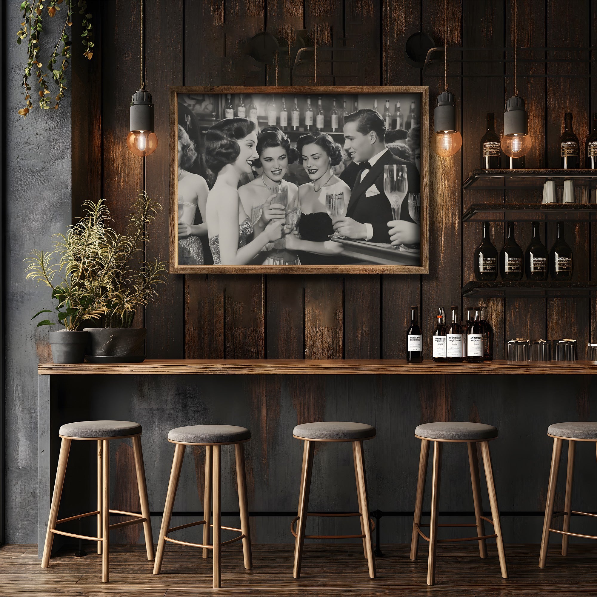 Quadro Decorativo MDF Emoldurado GE150-L Multicolor 35x47cm - Impressão UV em Madeira de Pinho