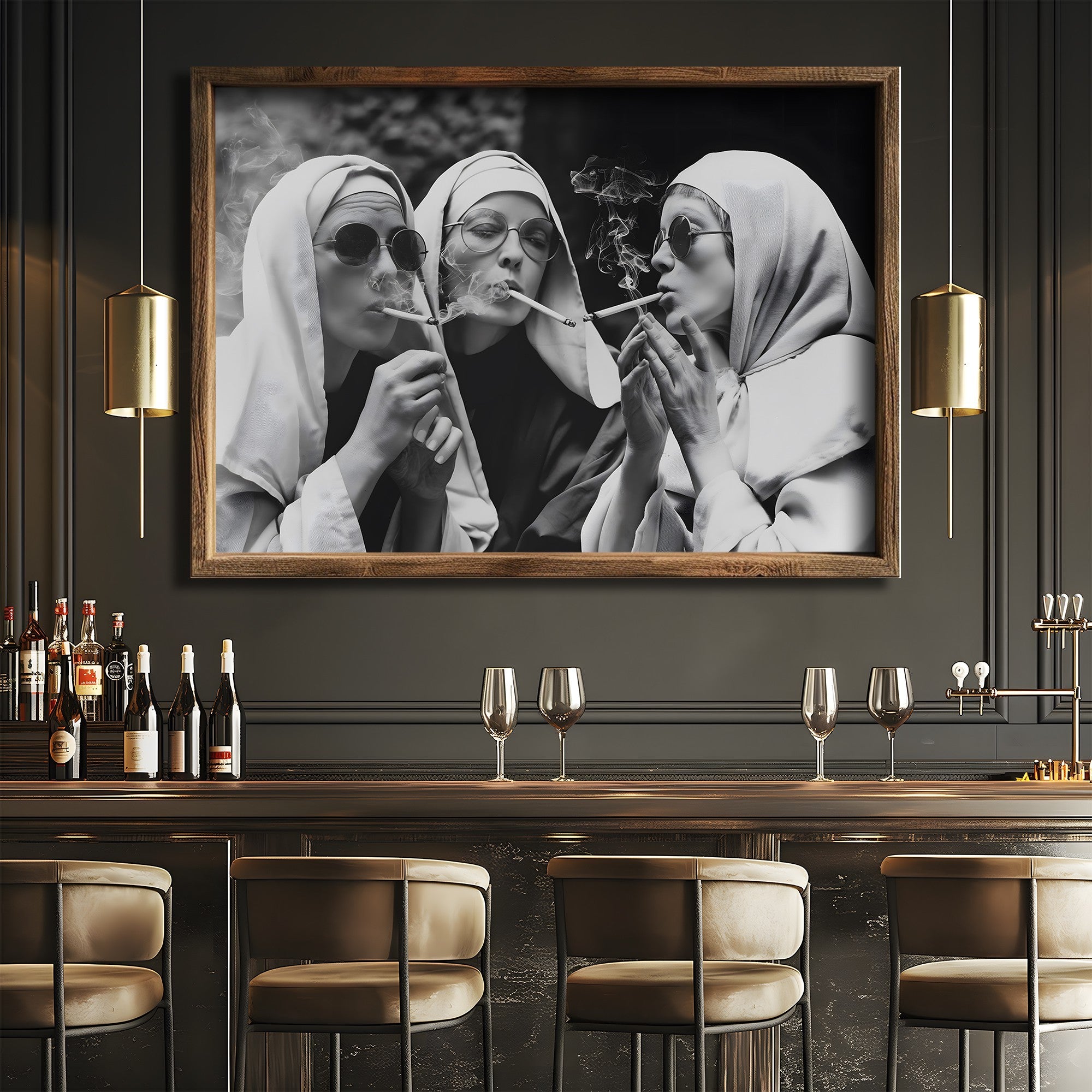 Quadro Decorativo MDF Emoldurado GE152-L Multicolor 35x47cm - Impressão UV em Madeira de Pinho