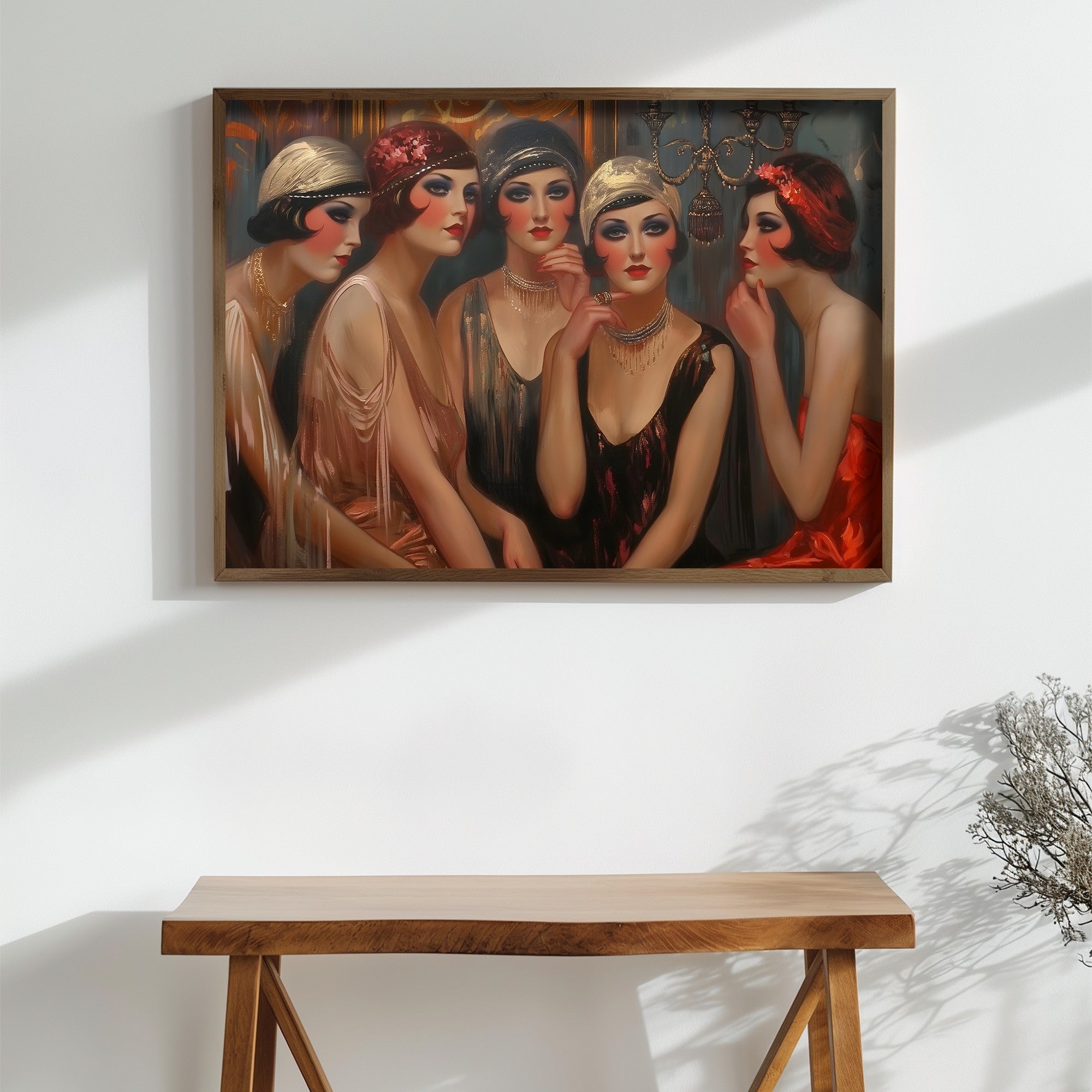 Quadro Decorativo MDF Emoldurado Multicolor GE153-L - Impressão UV em Madeira de Pinho 35x47cm