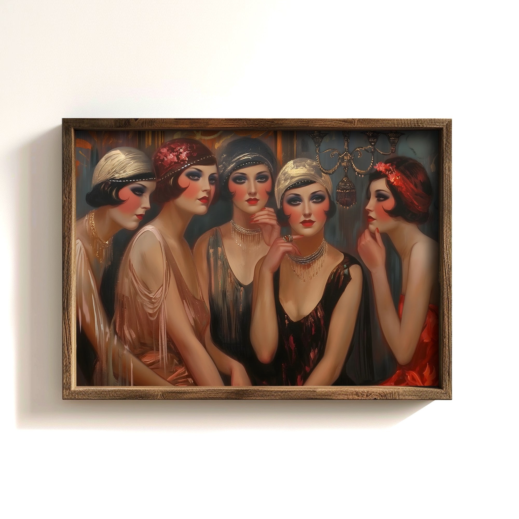 Quadro Decorativo MDF Emoldurado Multicolor GE153-L - Impressão UV em Madeira de Pinho 35x47cm