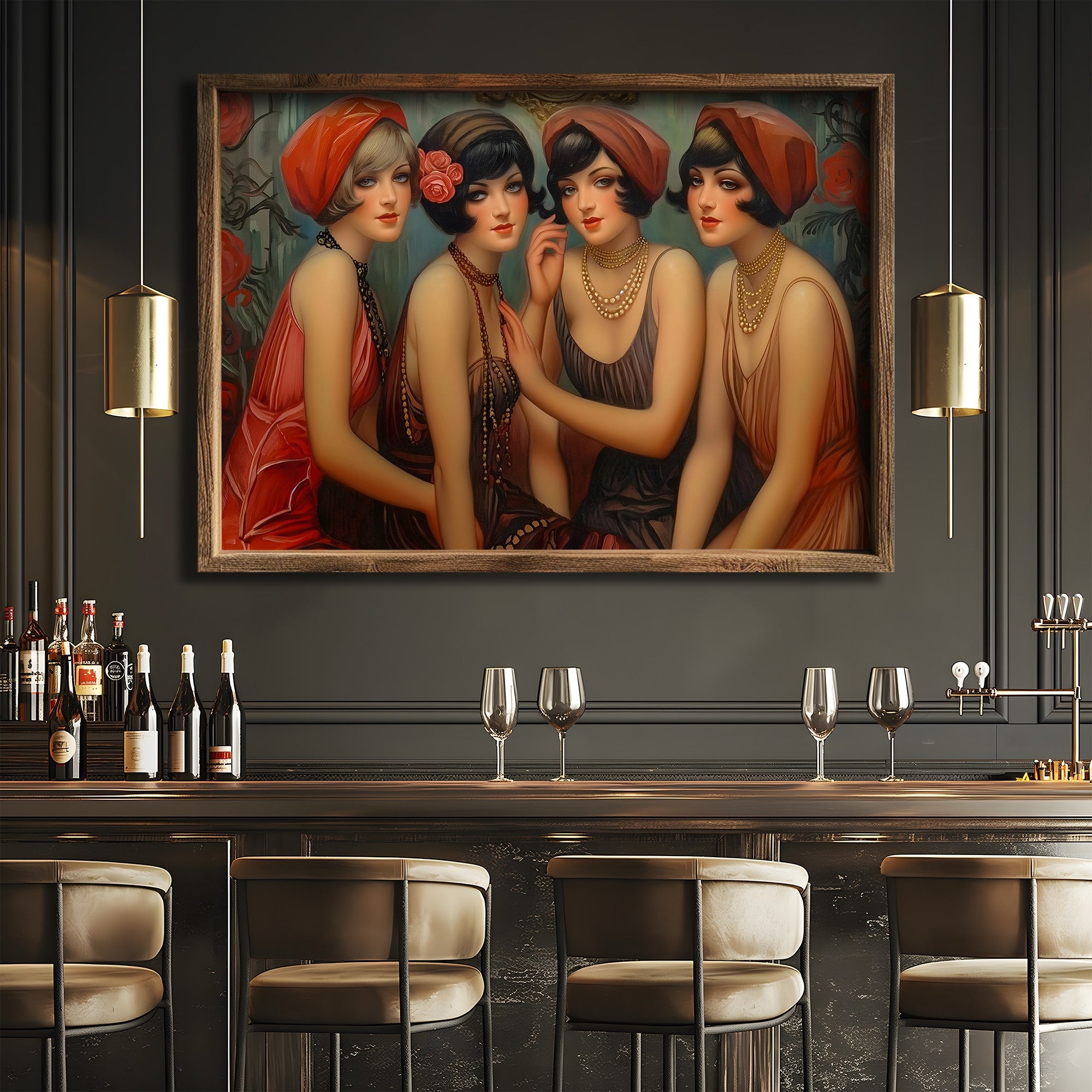 Quadro Decorativo MDF Emoldurado GE156-L Multicolor 35x47cm - Impressão UV em Madeira de Pinho