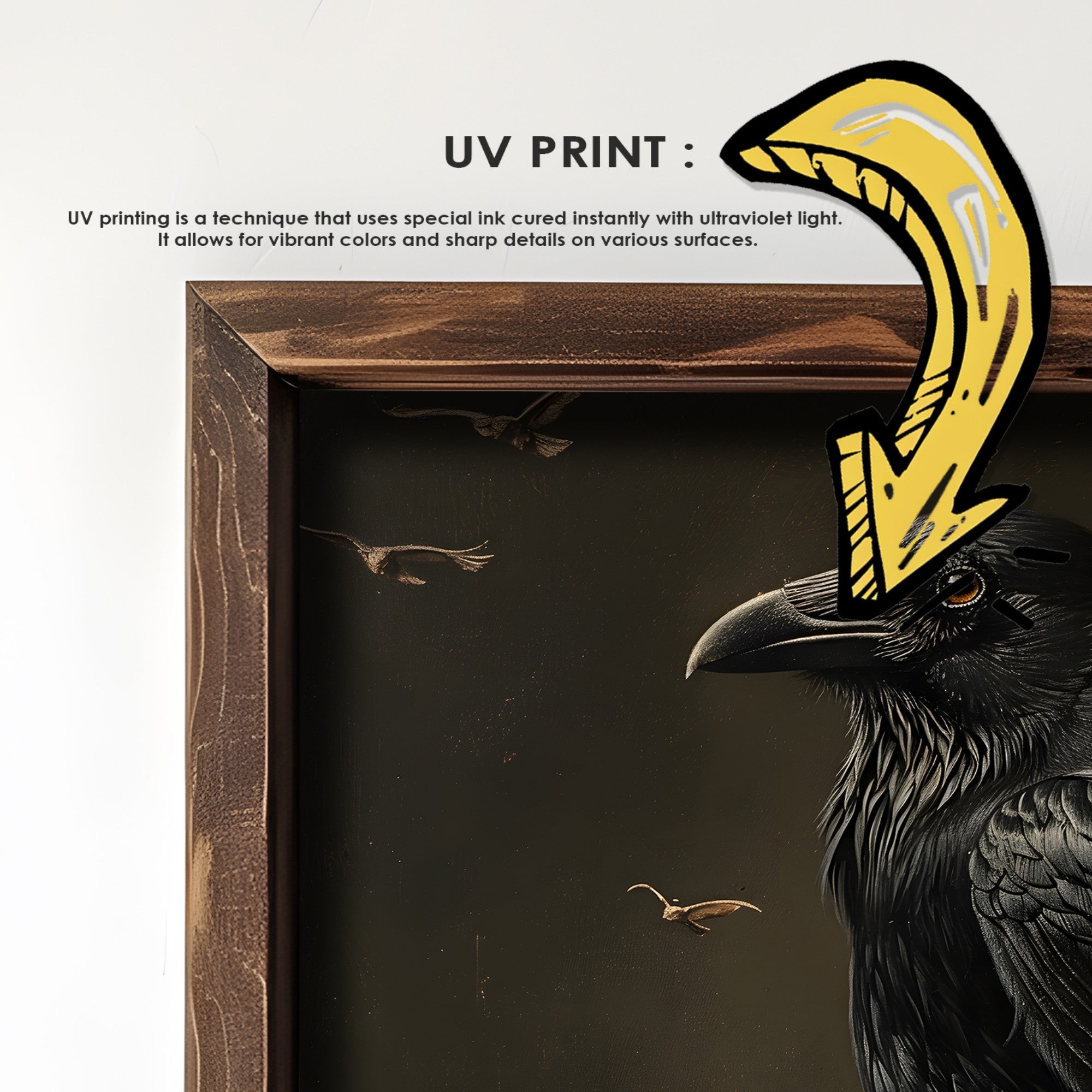 Quadro Decorativo MDF Emoldurado GE158-L Multicolor 35x47cm - Impressão UV em Madeira de Pinho