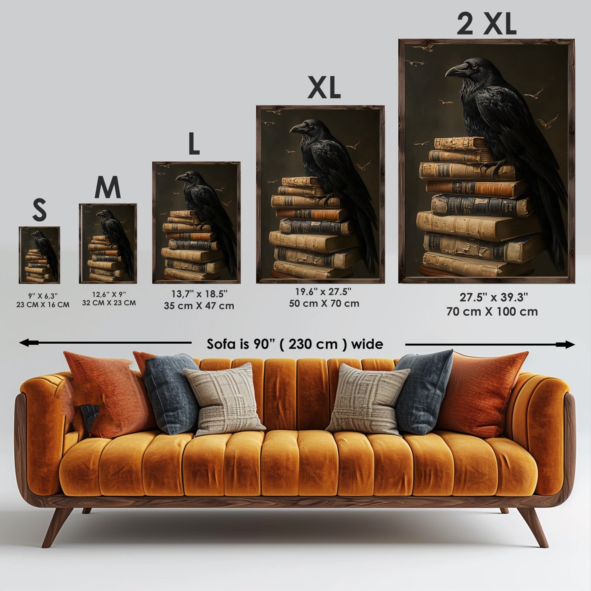 Quadro Decorativo MDF Emoldurado GE158-L Multicolor 35x47cm - Impressão UV em Madeira de Pinho