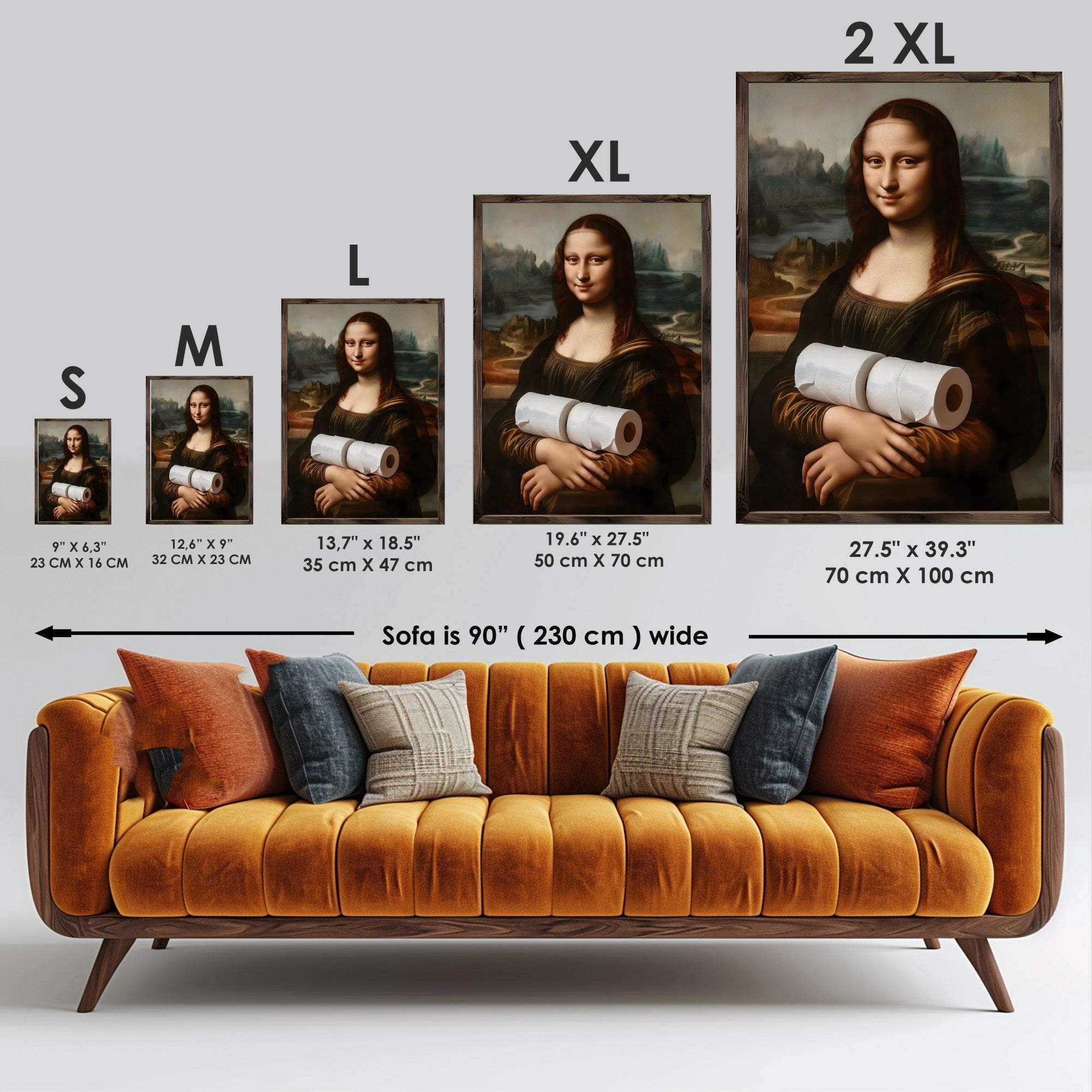 Quadro Decorativo MDF Emoldurado Multicolor GE159-L - Impressão UV em Madeira de Pinho 35x47cm