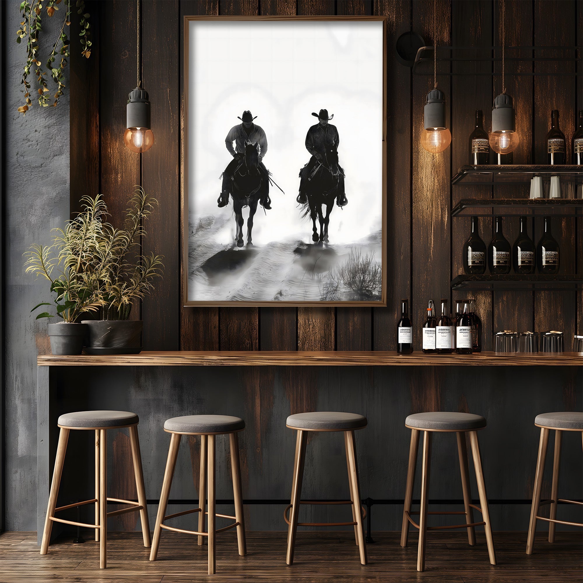 Quadro Decorativo MDF Emoldurado Multicolor GE162-L - Impressão UV em Madeira de Pinho 35x47cm