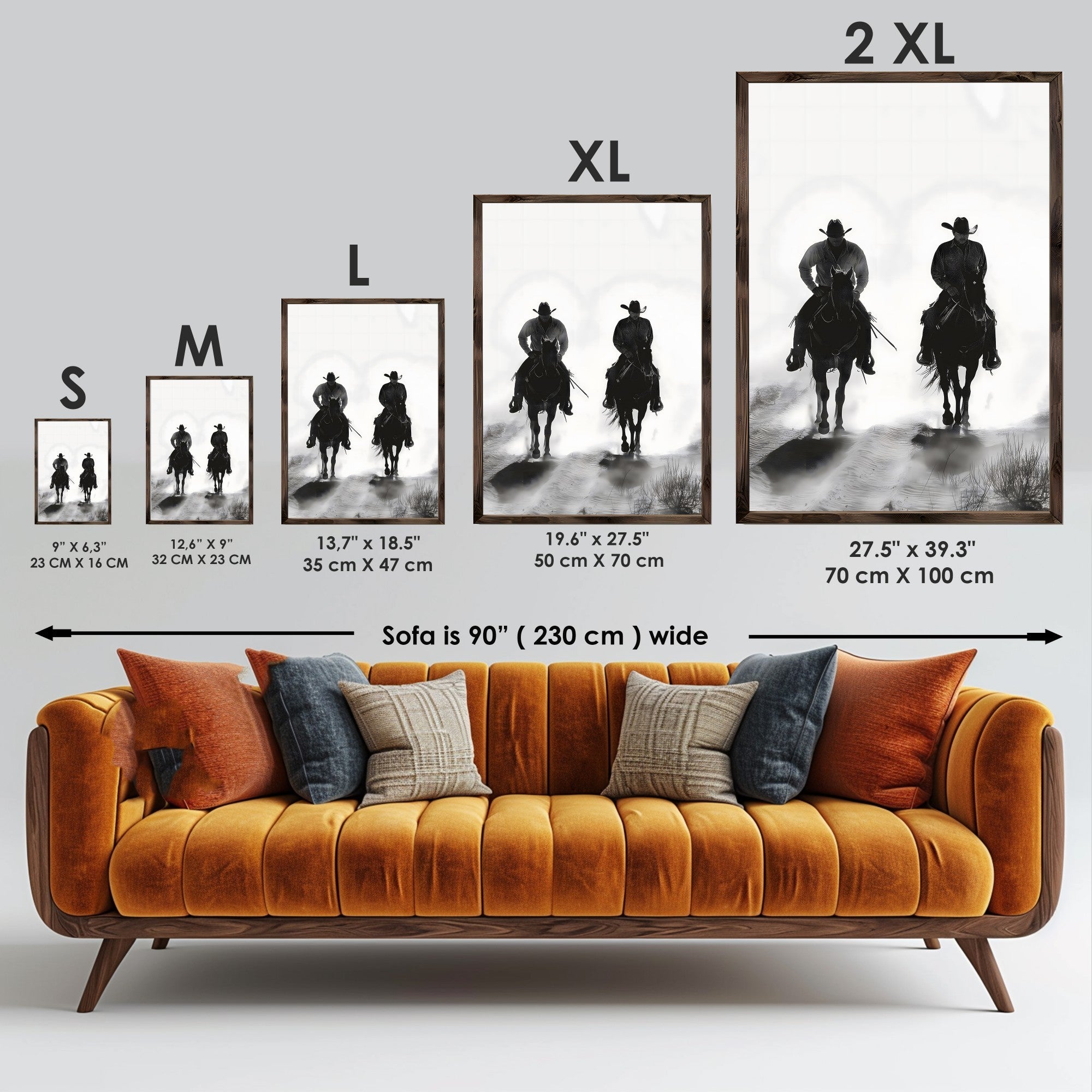 Quadro Decorativo MDF Emoldurado Multicolor GE162-L - Impressão UV em Madeira de Pinho 35x47cm