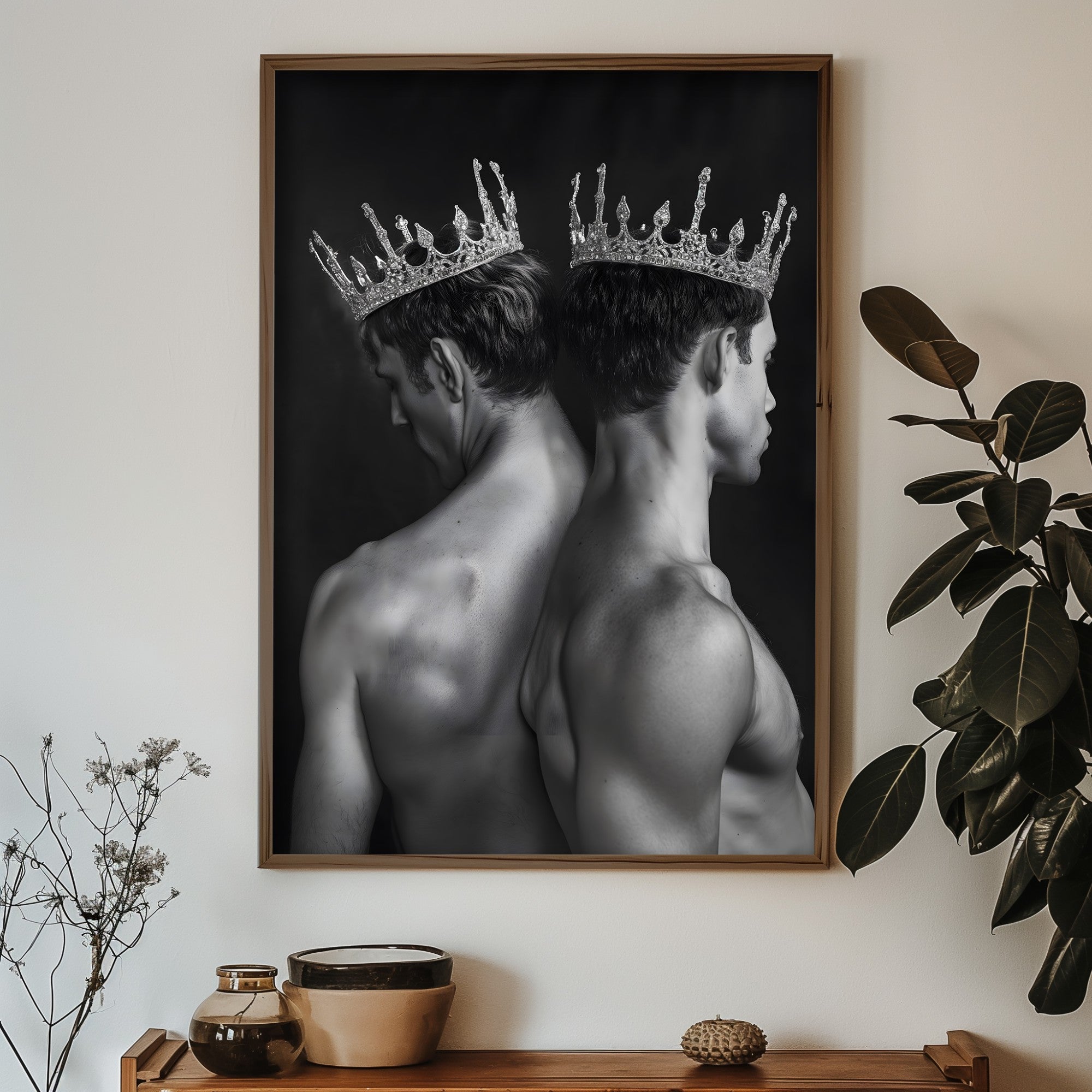 Quadro Decorativo MDF Emoldurado Multicolor GE164-L - Impressão UV em Madeira de Pinho 35x47cm