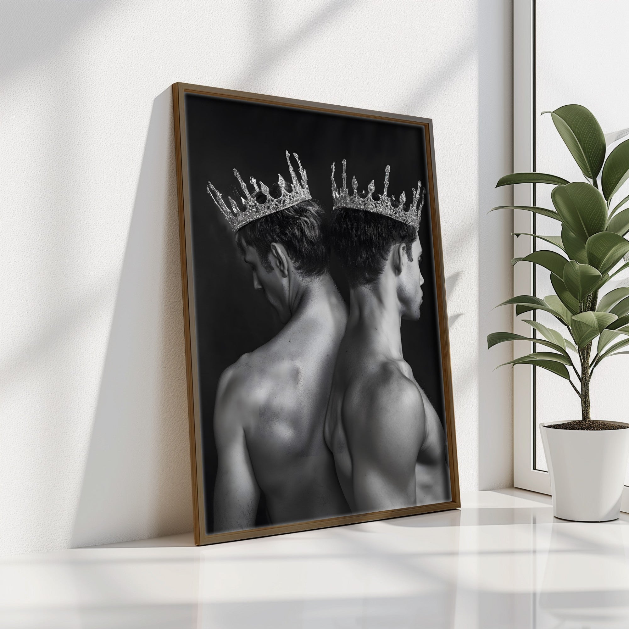 Quadro Decorativo MDF Emoldurado Multicolor GE164-L - Impressão UV em Madeira de Pinho 35x47cm