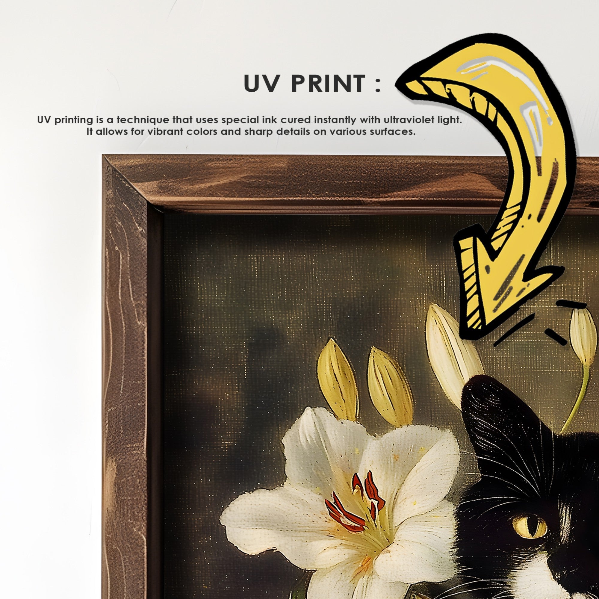 Quadro Decorativo MDF Emoldurado GE166-L Multicolor 35x47cm - Impressão UV em Madeira de Pinho