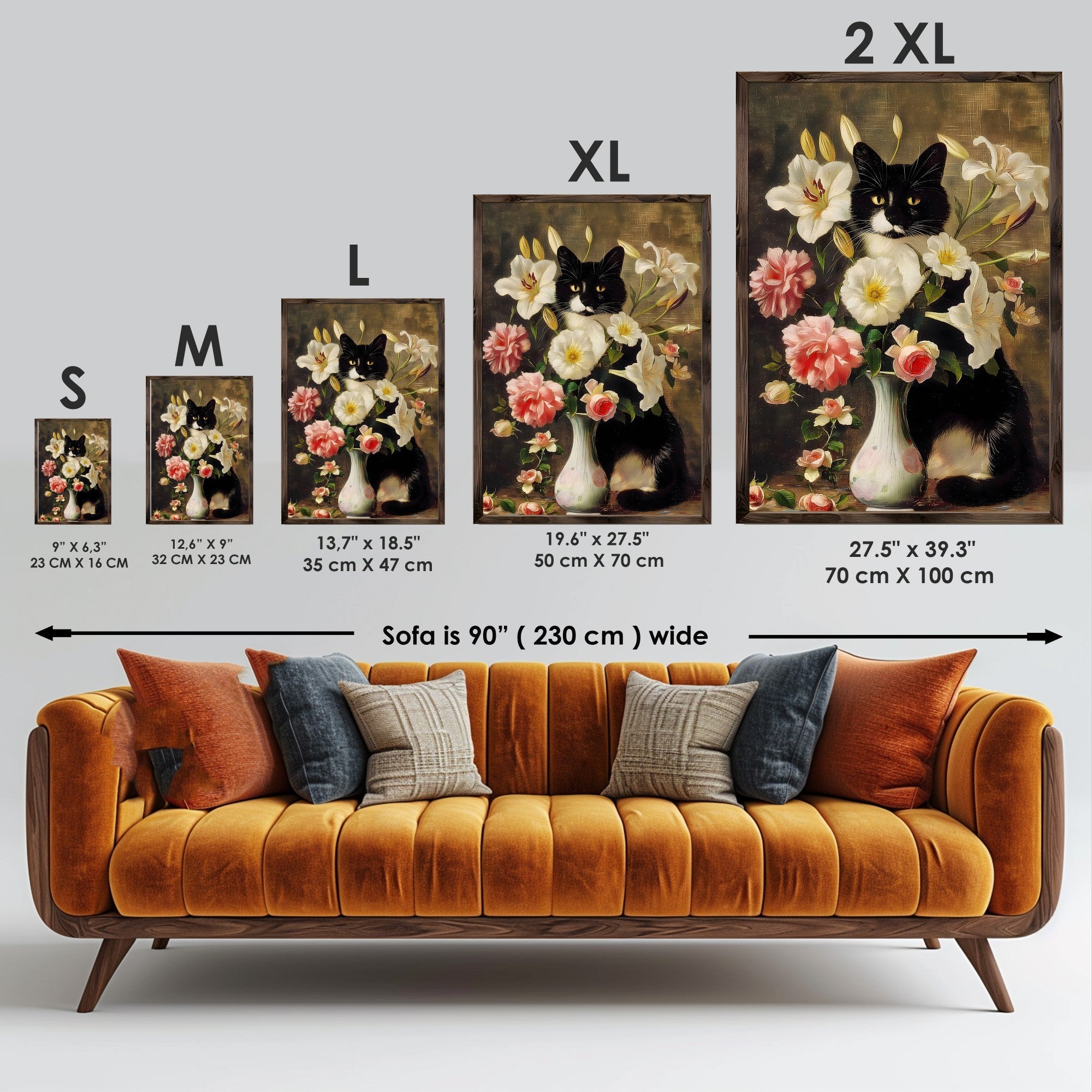 Quadro Decorativo MDF Emoldurado GE166-L Multicolor 35x47cm - Impressão UV em Madeira de Pinho