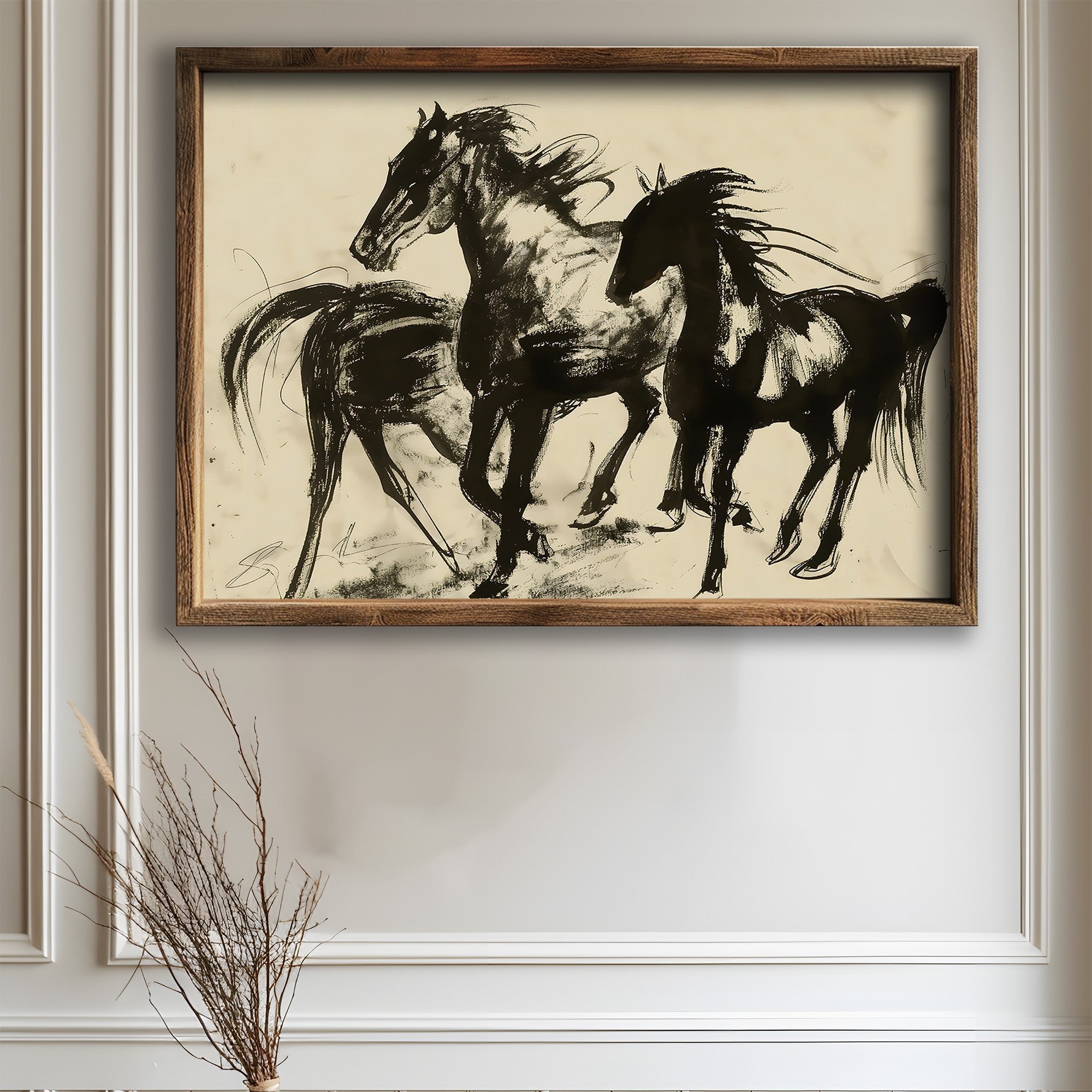 Quadro Decorativo MDF Emoldurado Multicolor GE167-L - Impressão UV em Madeira de Pinho 35x47cm