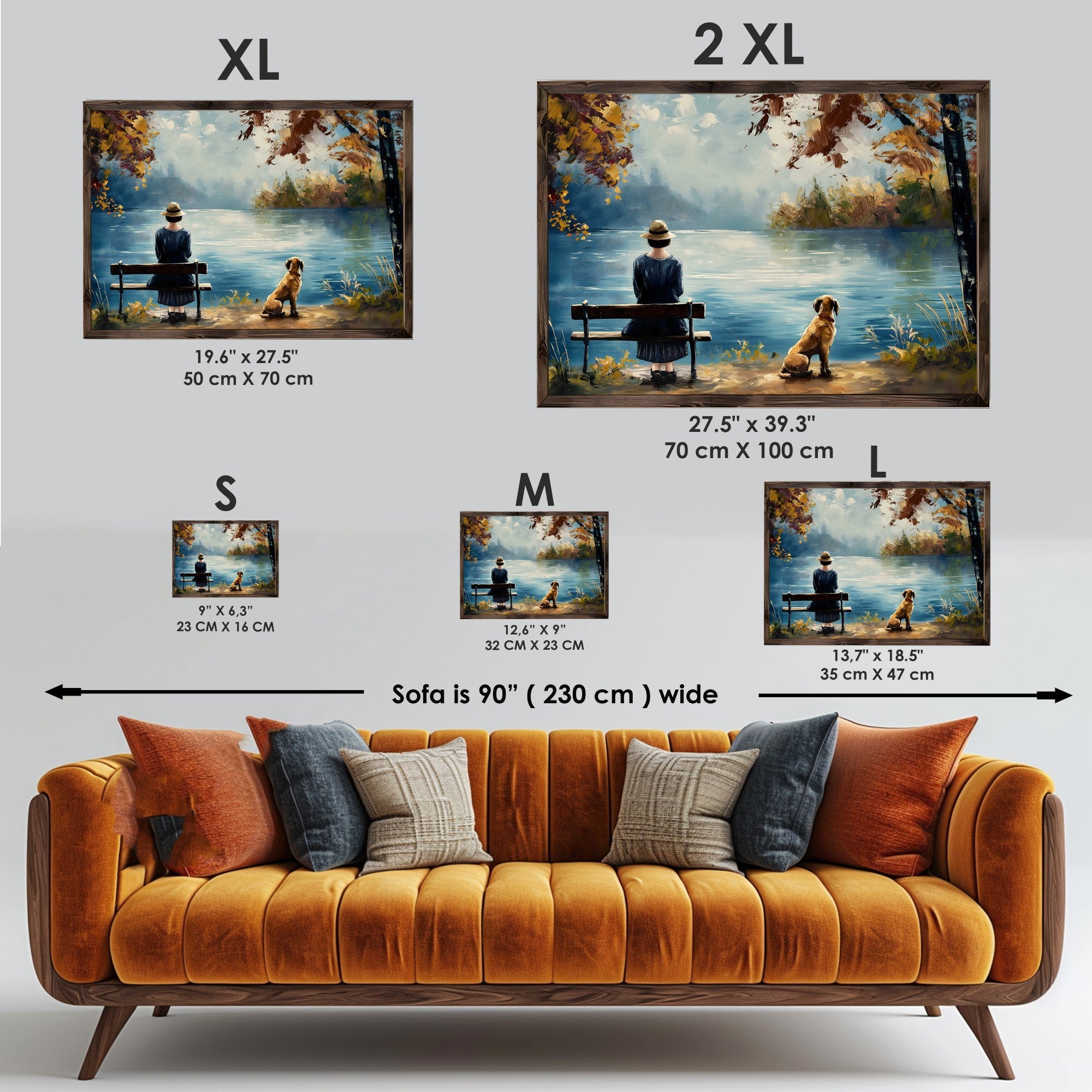 Quadro Decorativo MDF Emoldurado GE169-L Multicolor 35x47cm - Impressão UV em Madeira de Pinho