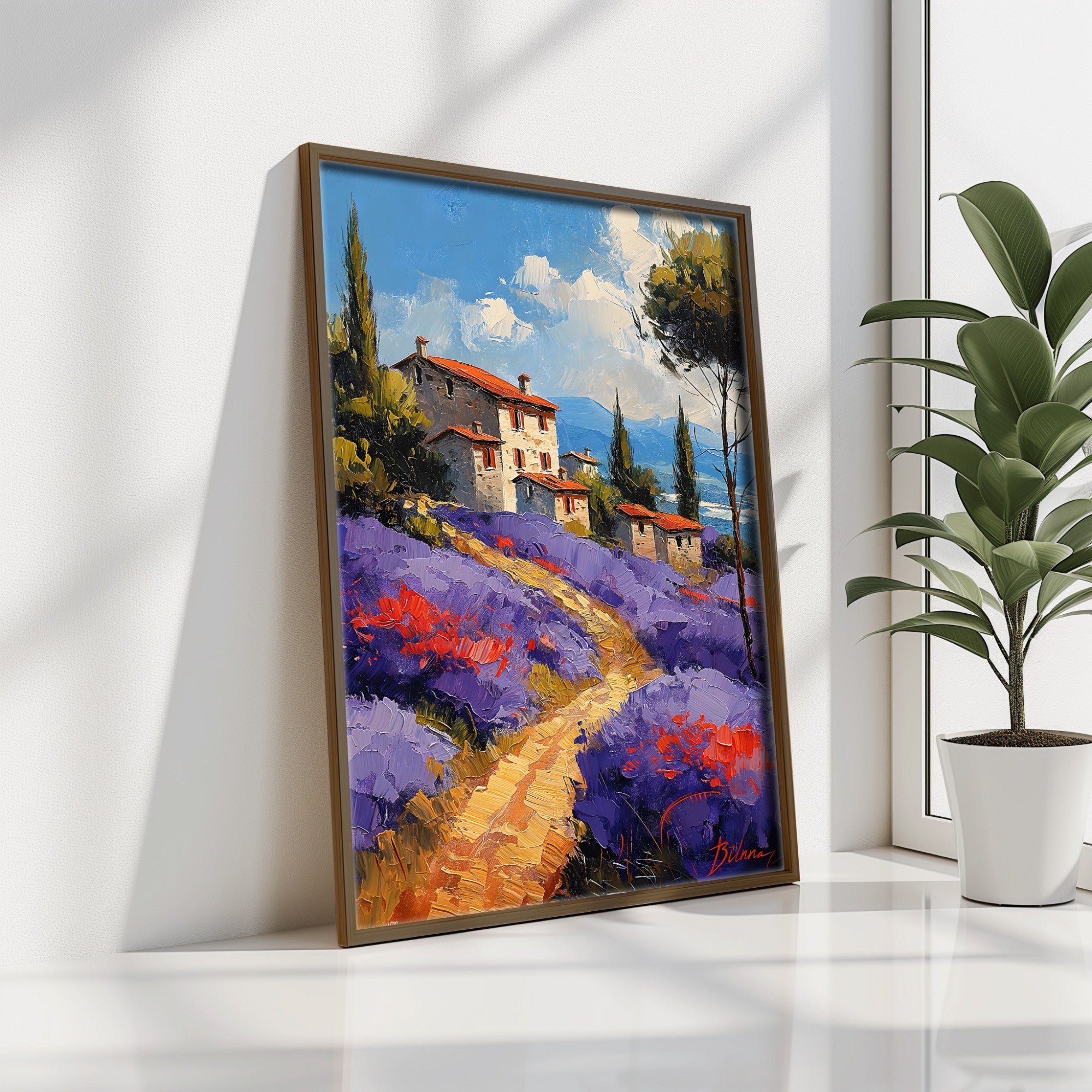 Quadro Decorativo MDF Emoldurado Multicolor GE171-L - Impressão UV em Madeira de Pinho 35x47cm