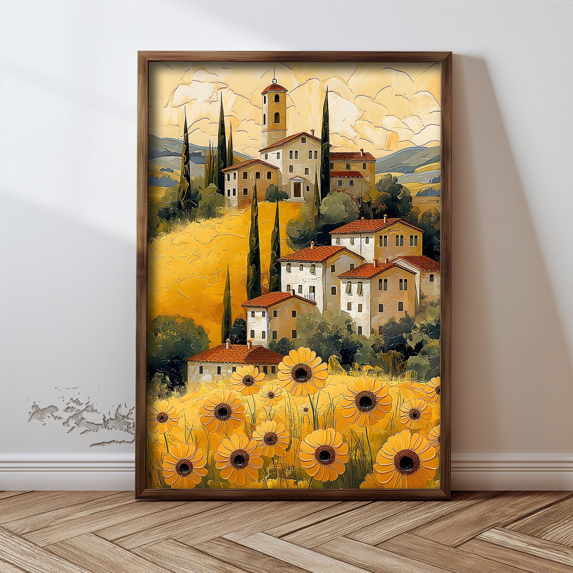 Quadro Decorativo MDF Emoldurado Multicolor GE172-L - Impressão UV em Madeira de Pinho 35x47cm