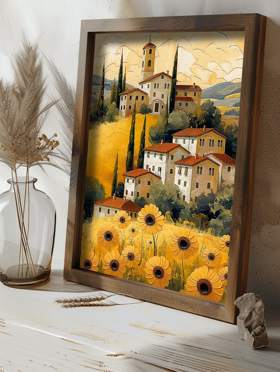 Quadro Decorativo MDF Emoldurado Multicolor GE172-L - Impressão UV em Madeira de Pinho 35x47cm