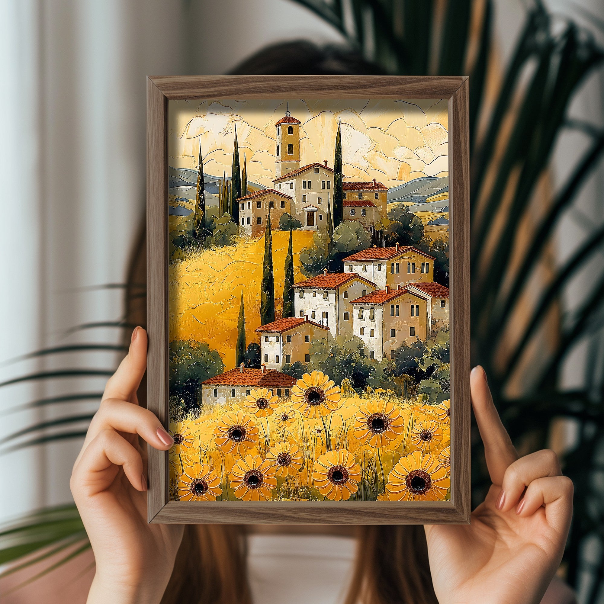 Quadro Decorativo MDF Emoldurado Multicolor GE172-L - Impressão UV em Madeira de Pinho 35x47cm