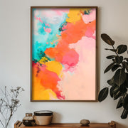 Quadro Decorativo MDF Emoldurado Multicolor GE173-L - Impressão UV em Madeira de Pinho 35x47cm