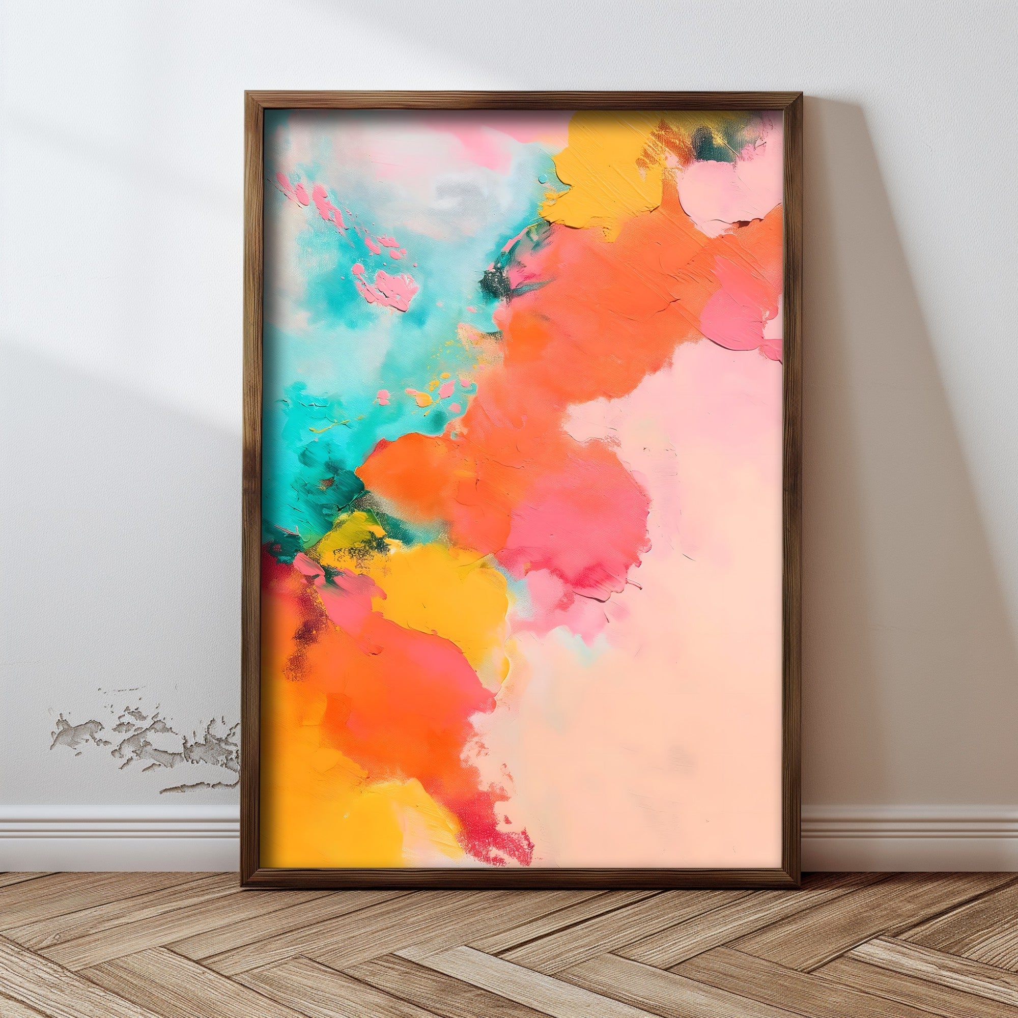 Quadro Decorativo MDF Emoldurado Multicolor GE173-L - Impressão UV em Madeira de Pinho 35x47cm