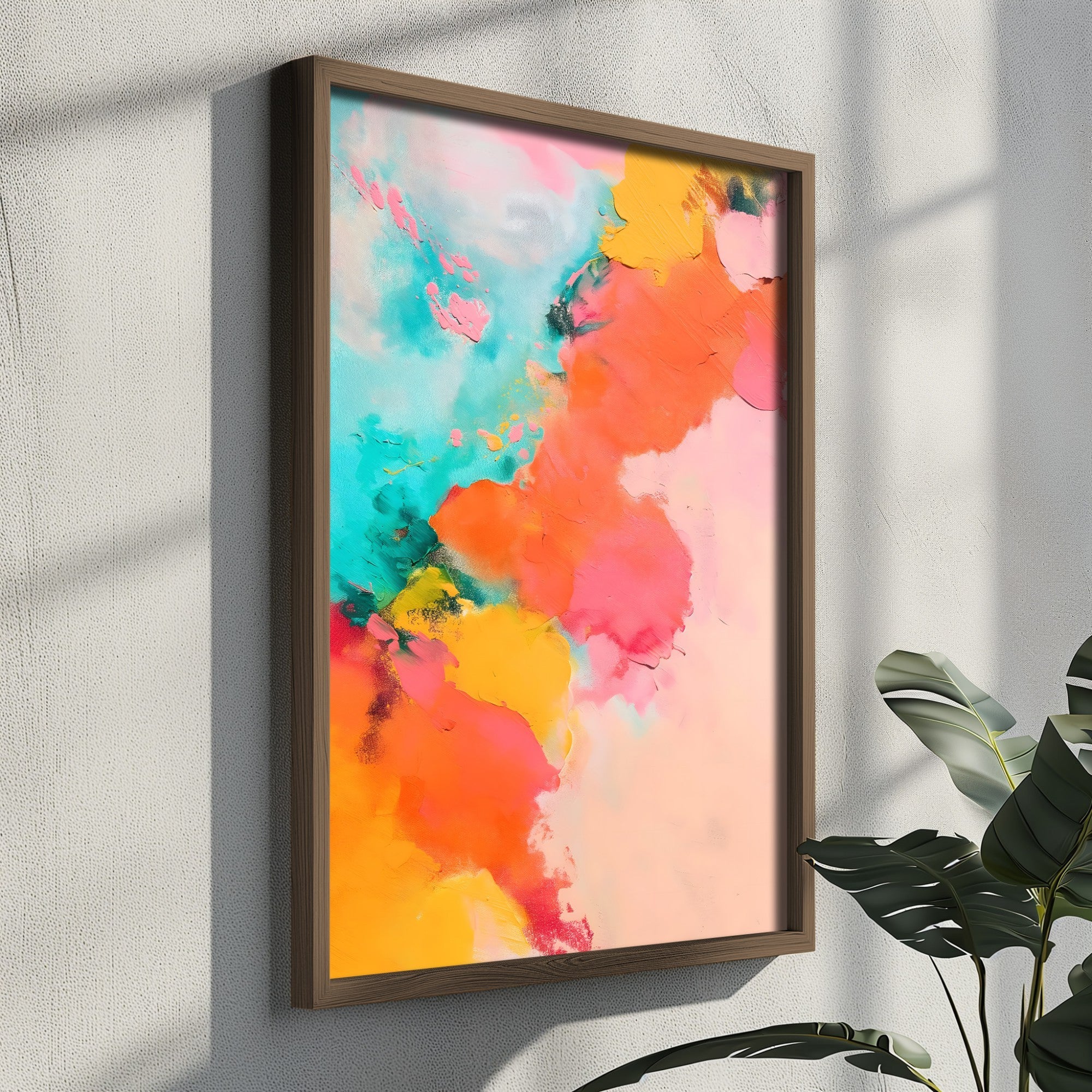 Quadro Decorativo MDF Emoldurado Multicolor GE173-L - Impressão UV em Madeira de Pinho 35x47cm