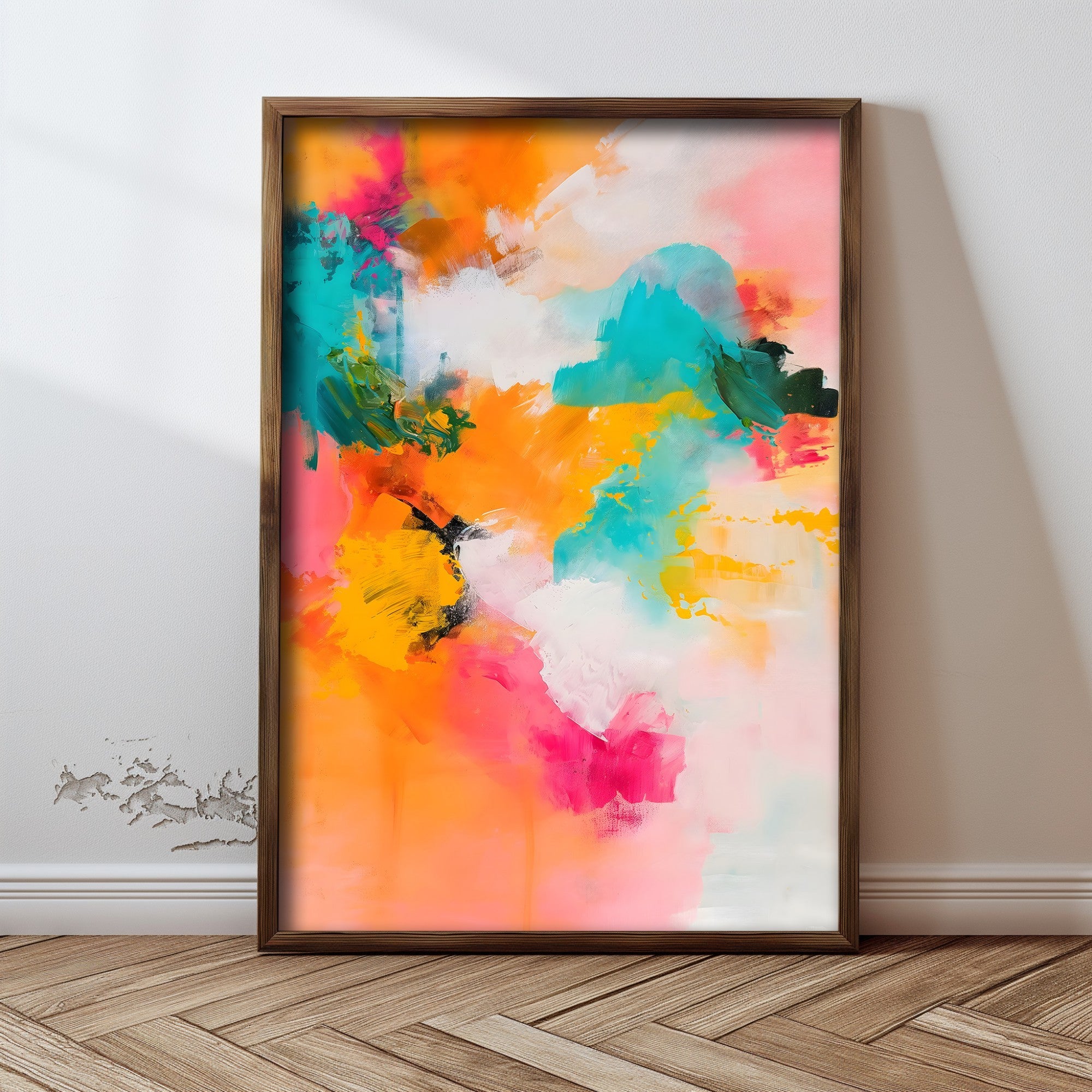 Quadro Decorativo MDF Emoldurado GE175-L Multicolor 35x47cm - Impressão UV em Madeira de Pinho