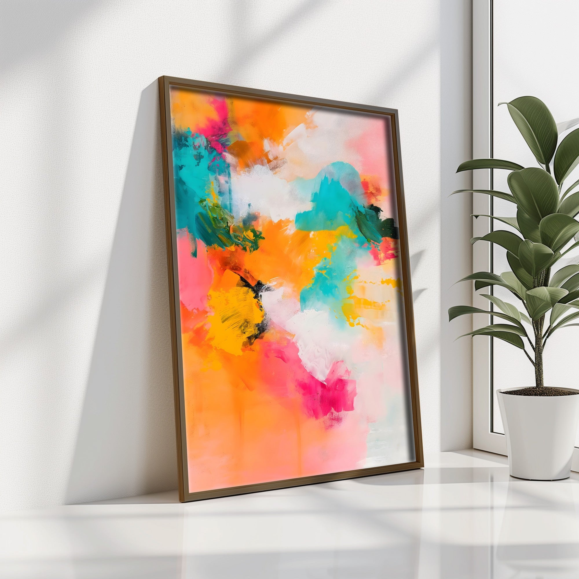 Quadro Decorativo MDF Emoldurado GE175-L Multicolor 35x47cm - Impressão UV em Madeira de Pinho