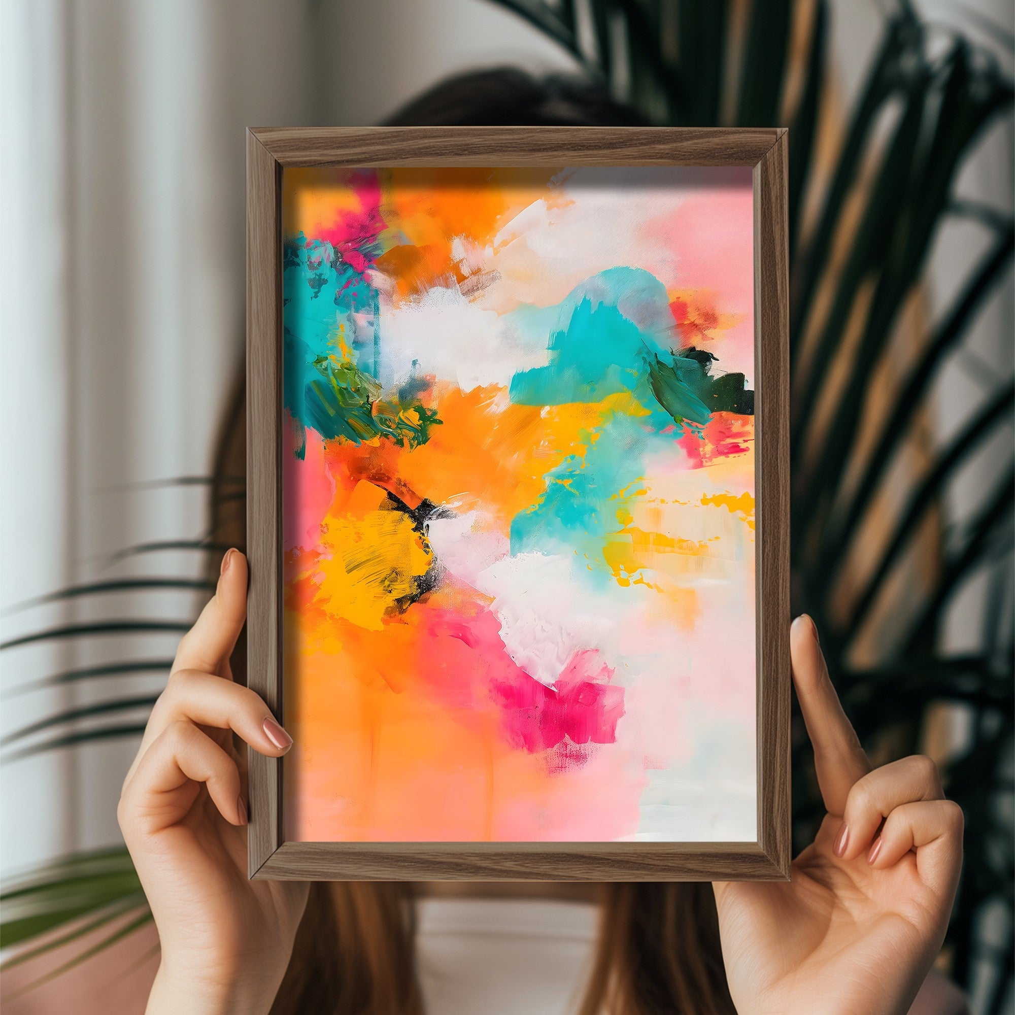 Quadro Decorativo MDF Emoldurado GE175-L Multicolor 35x47cm - Impressão UV em Madeira de Pinho