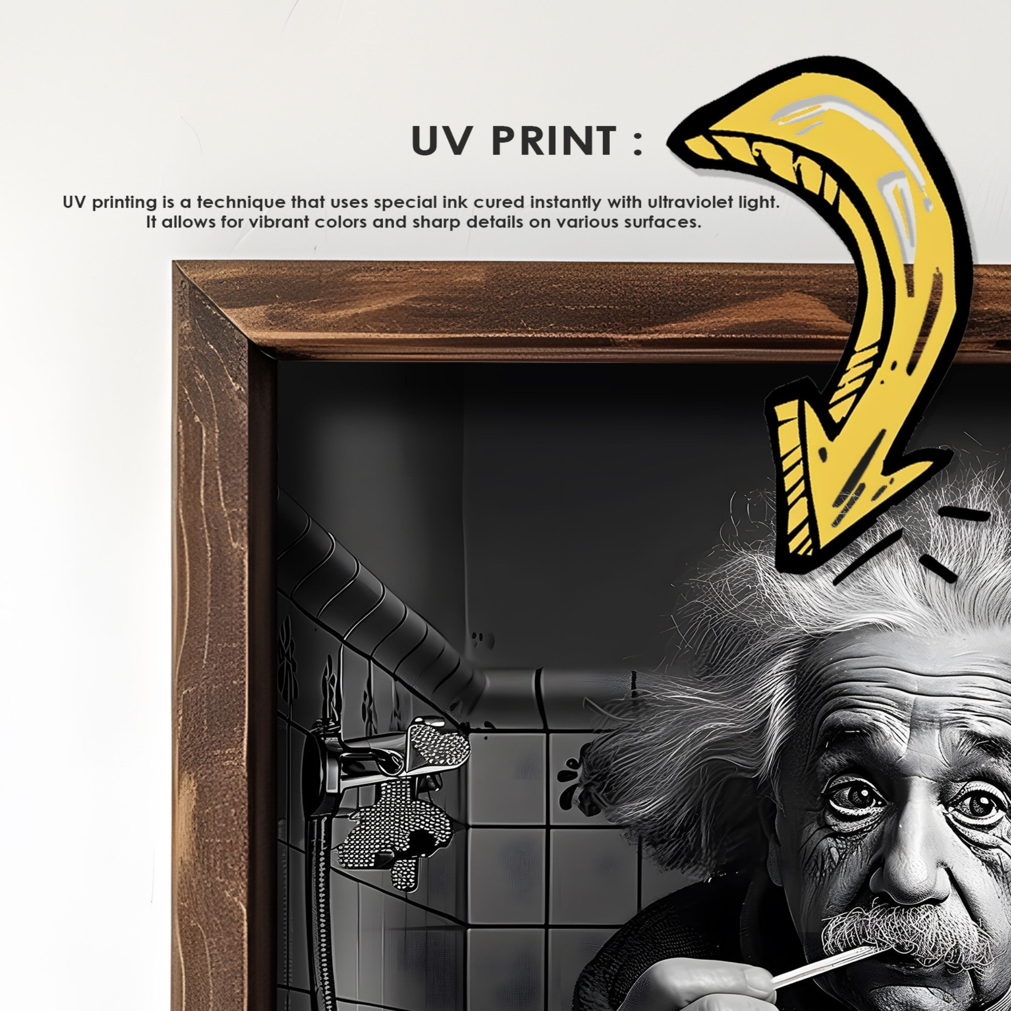 Quadro Decorativo MDF Emoldurado GE178-L Multicolor 35x47cm - Impressão UV em Madeira de Pinho