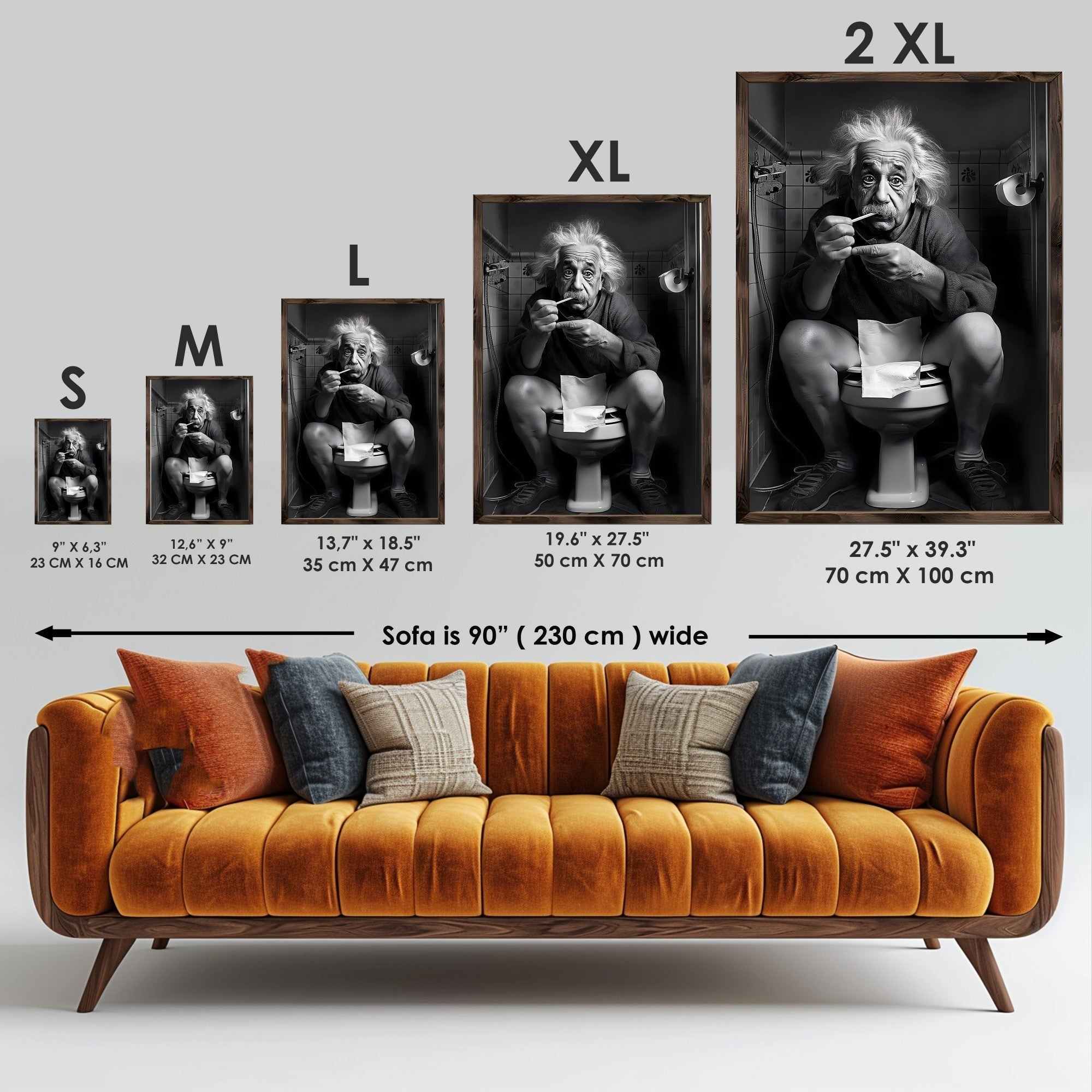 Quadro Decorativo MDF Emoldurado GE178-L Multicolor 35x47cm - Impressão UV em Madeira de Pinho