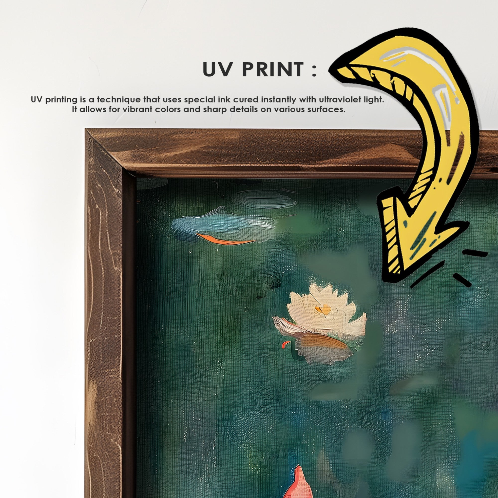 Quadro Decorativo MDF Emoldurado GE187-L Multicolor 35x47cm - Impressão UV em Madeira de Pinho