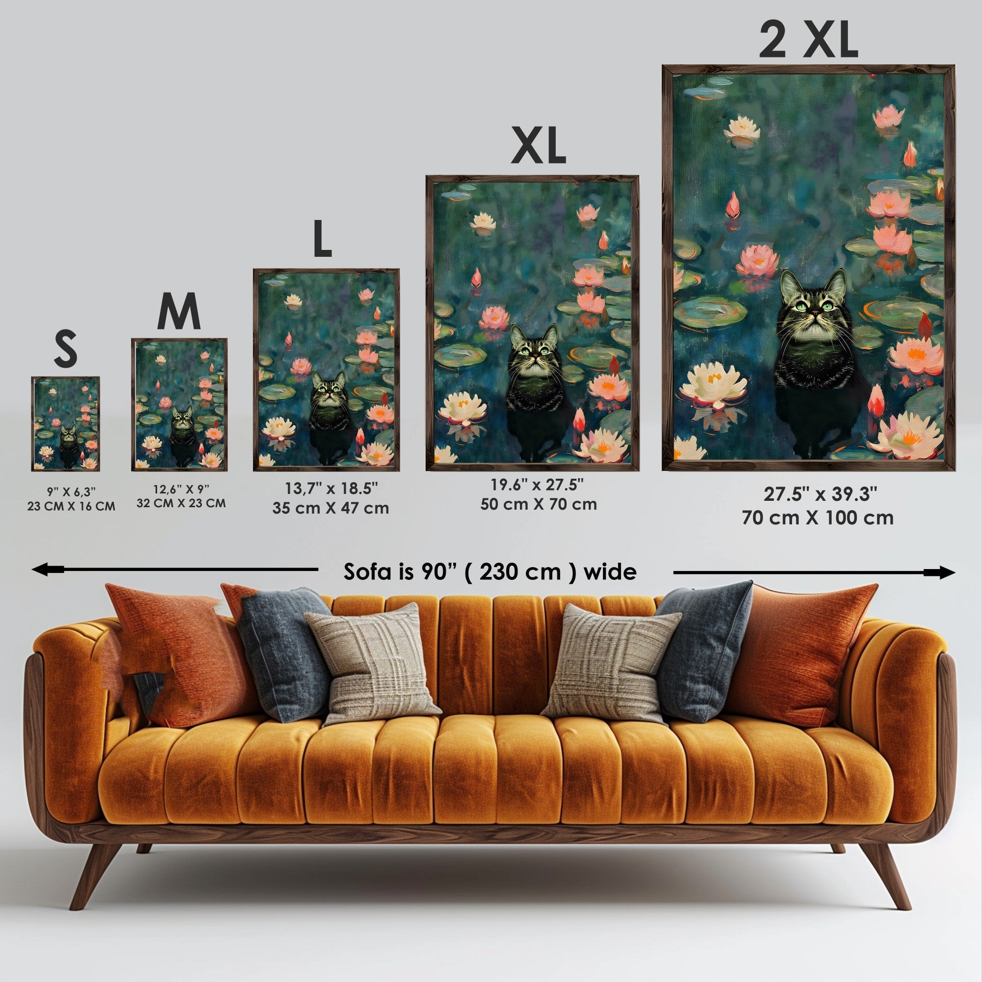 Quadro Decorativo MDF Emoldurado GE187-L Multicolor 35x47cm - Impressão UV em Madeira de Pinho