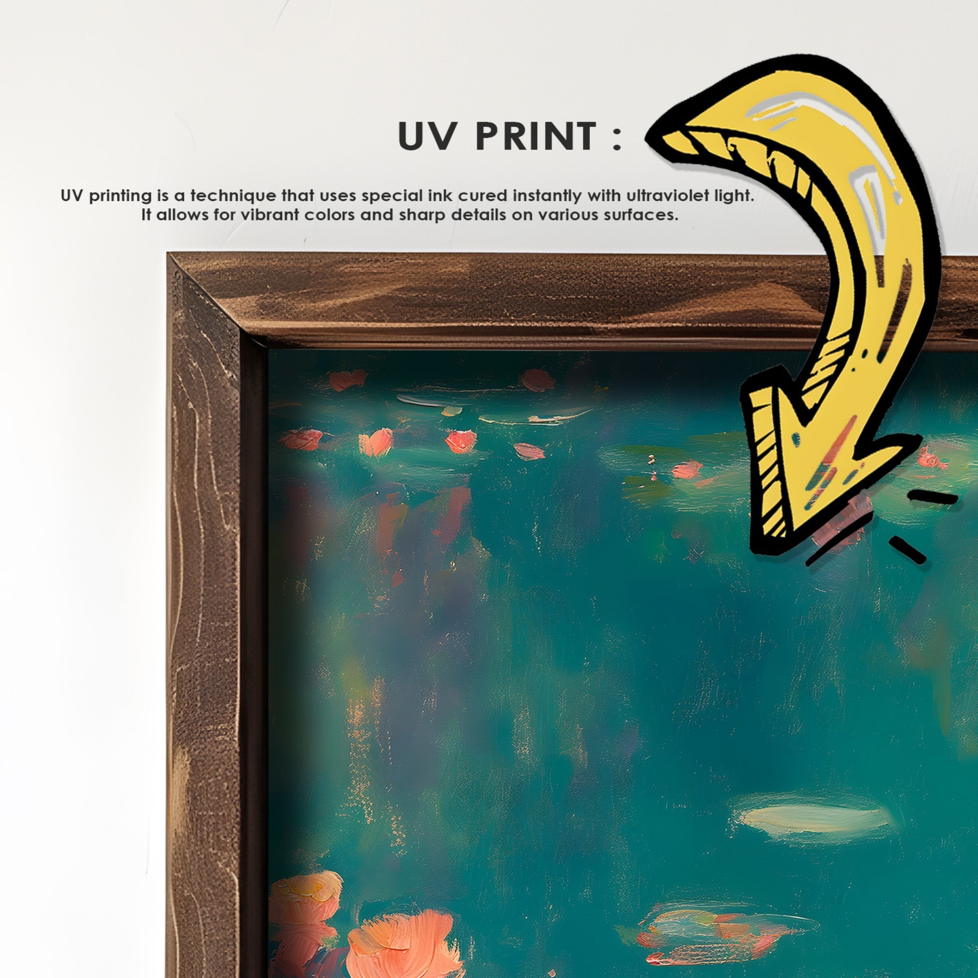 Quadro Decorativo MDF Emoldurado GE188-L Multicolor 35x47cm - Impressão UV em Madeira de Pinho