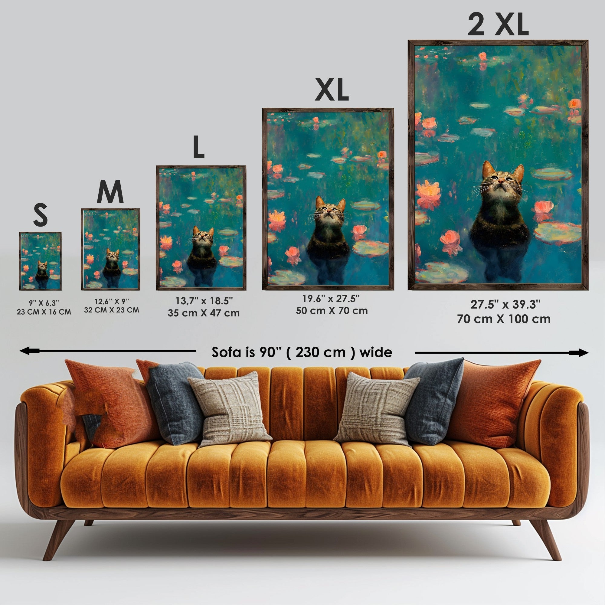 Quadro Decorativo MDF Emoldurado GE188-L Multicolor 35x47cm - Impressão UV em Madeira de Pinho