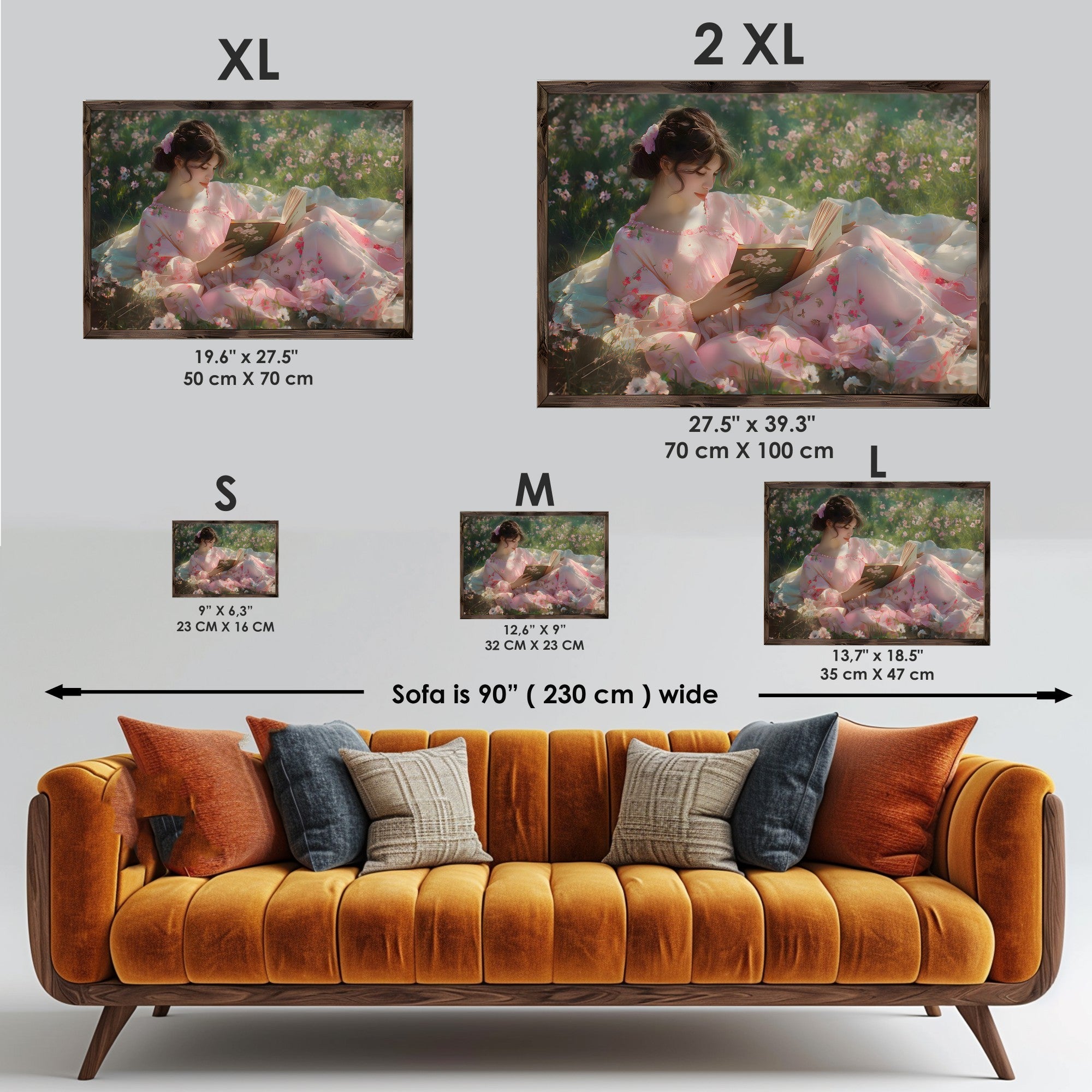 Quadro Decorativo MDF Emoldurado GE190-L Multicolor 35x47cm - Impressão UV em Madeira de Pinho