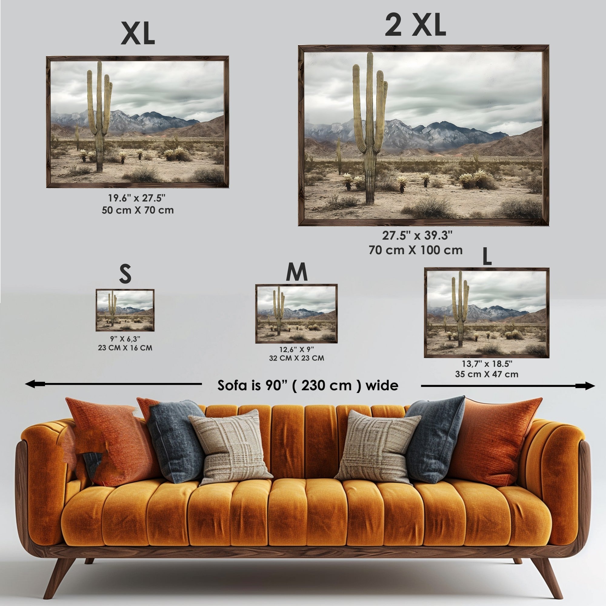 Quadro Decorativo MDF Emoldurado GE192-L Multicolor 35x47cm - Impressão UV em Madeira de Pinho