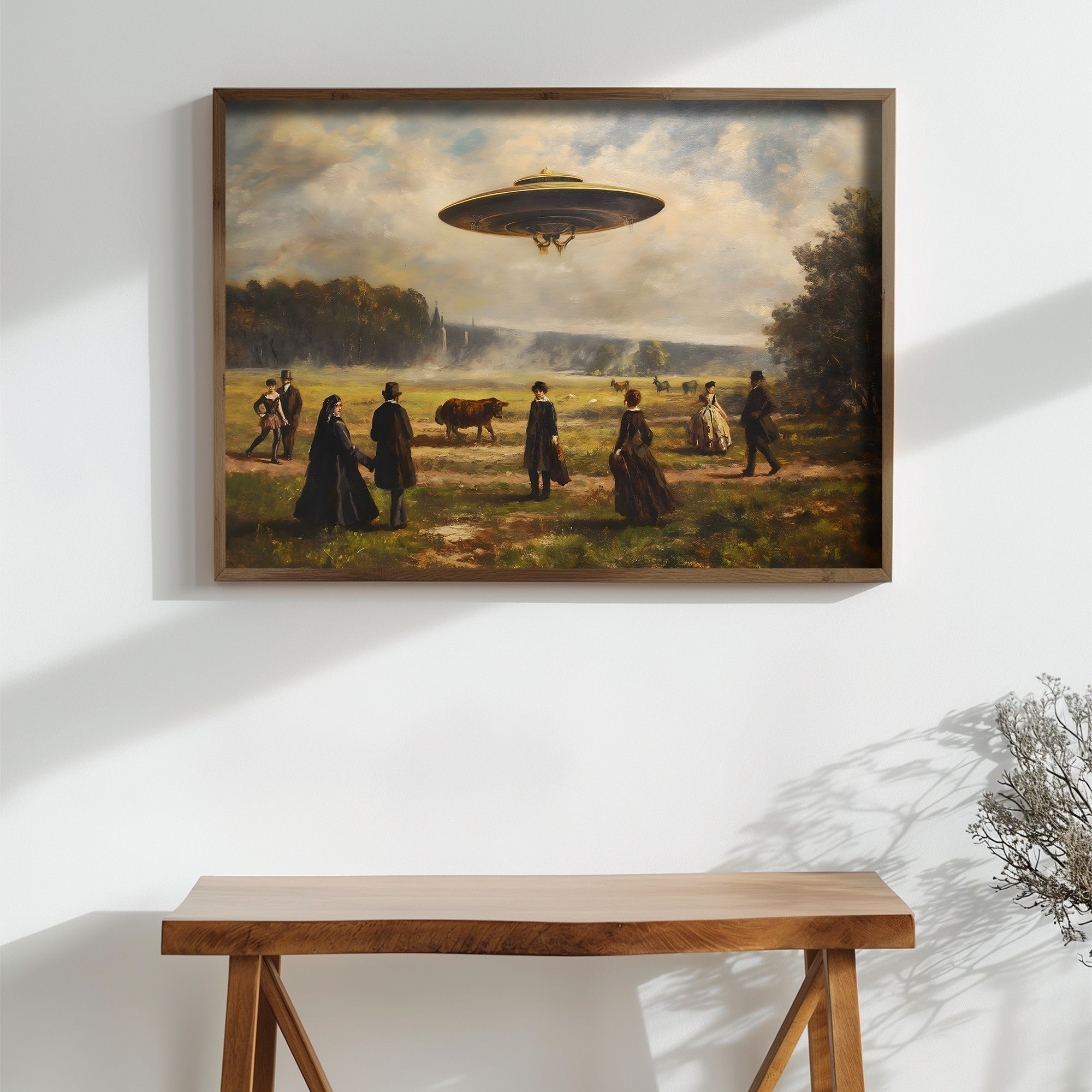 Quadro Decorativo MDF Emoldurado Multicolor GE194-L - Impressão UV em Madeira de Pinho 35x47cm