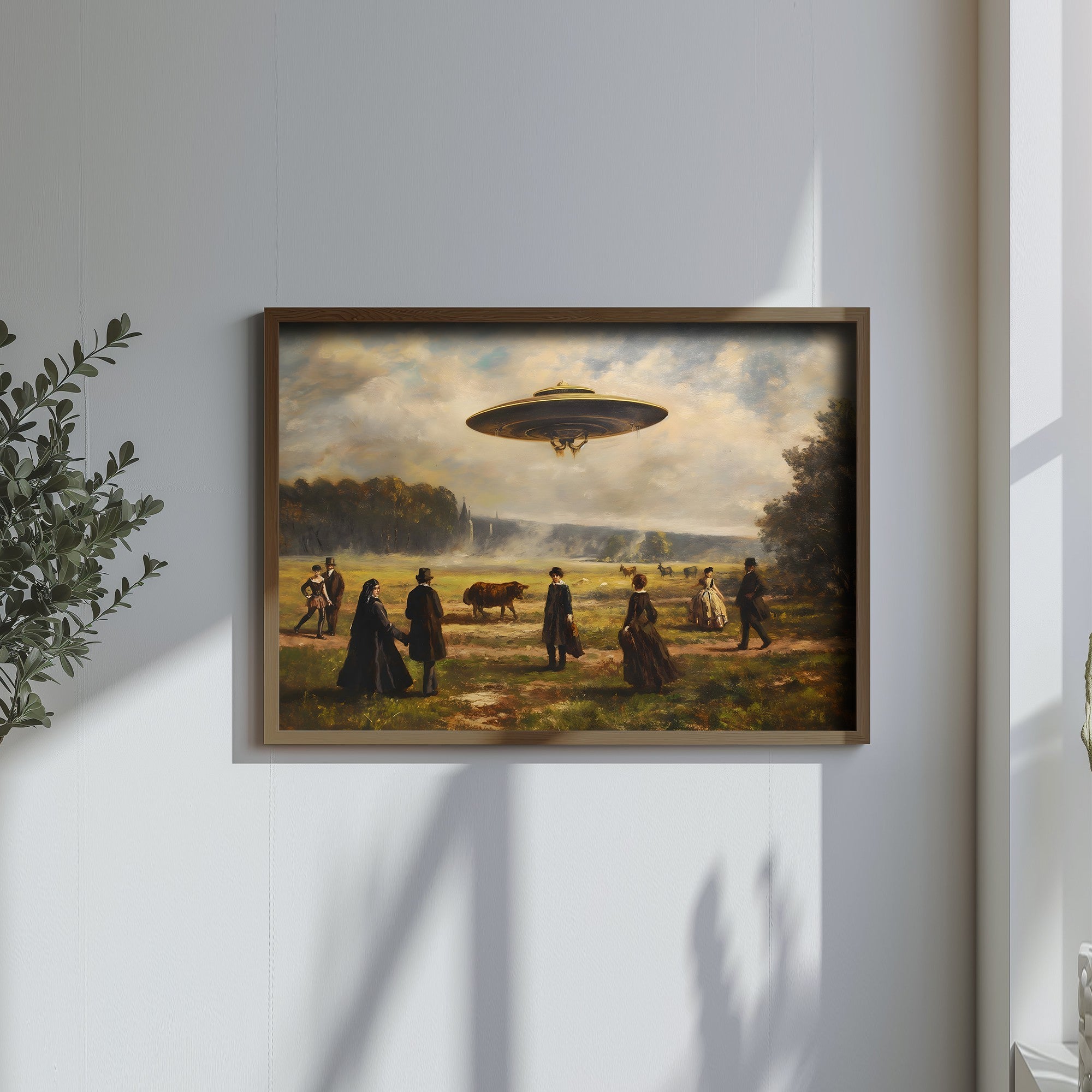 Quadro Decorativo MDF Emoldurado Multicolor GE194-L - Impressão UV em Madeira de Pinho 35x47cm