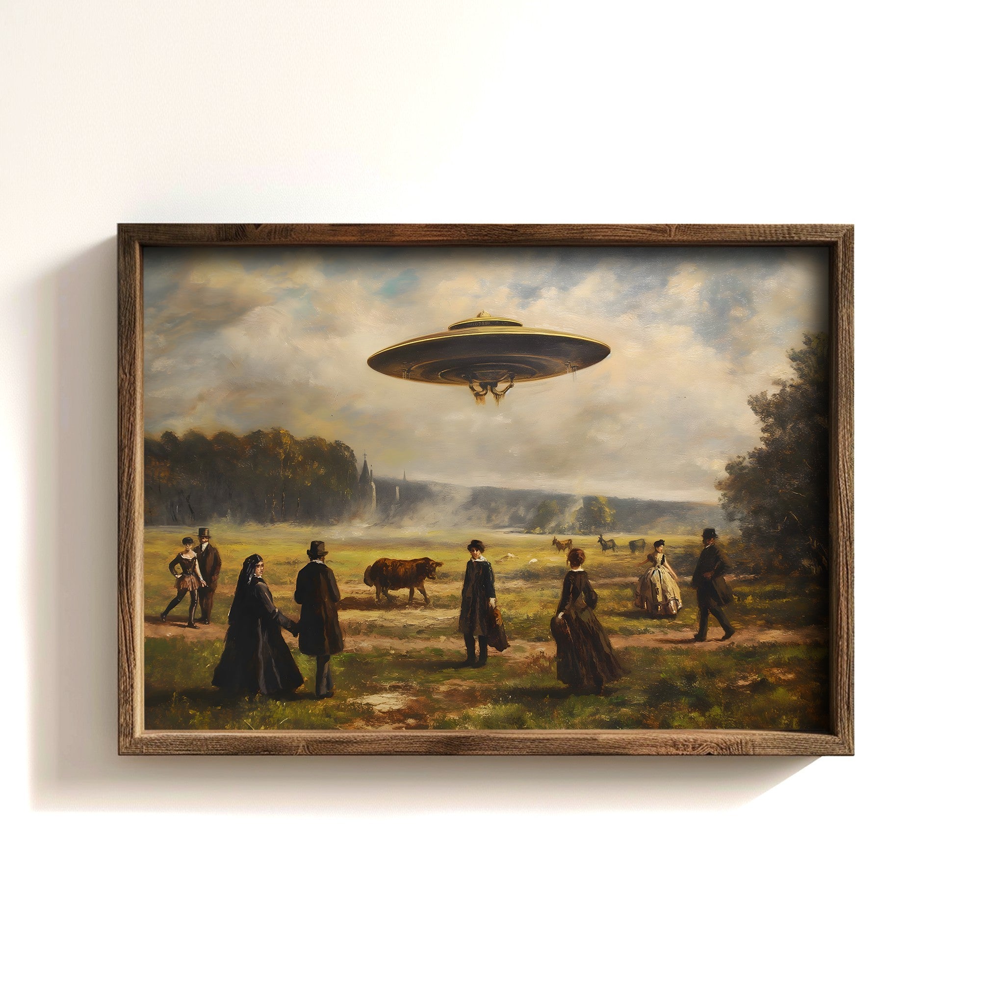 Quadro Decorativo MDF Emoldurado Multicolor GE194-L - Impressão UV em Madeira de Pinho 35x47cm