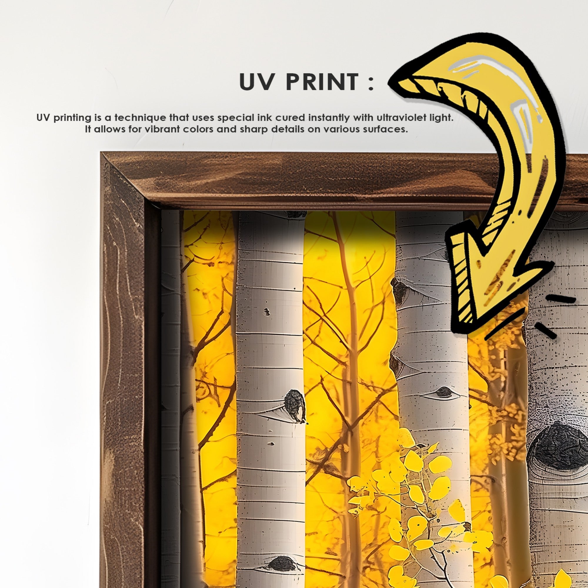 Quadro Decorativo MDF Emoldurado GE196-L Multicolor 35x47cm - Impressão UV em Madeira de Pinho