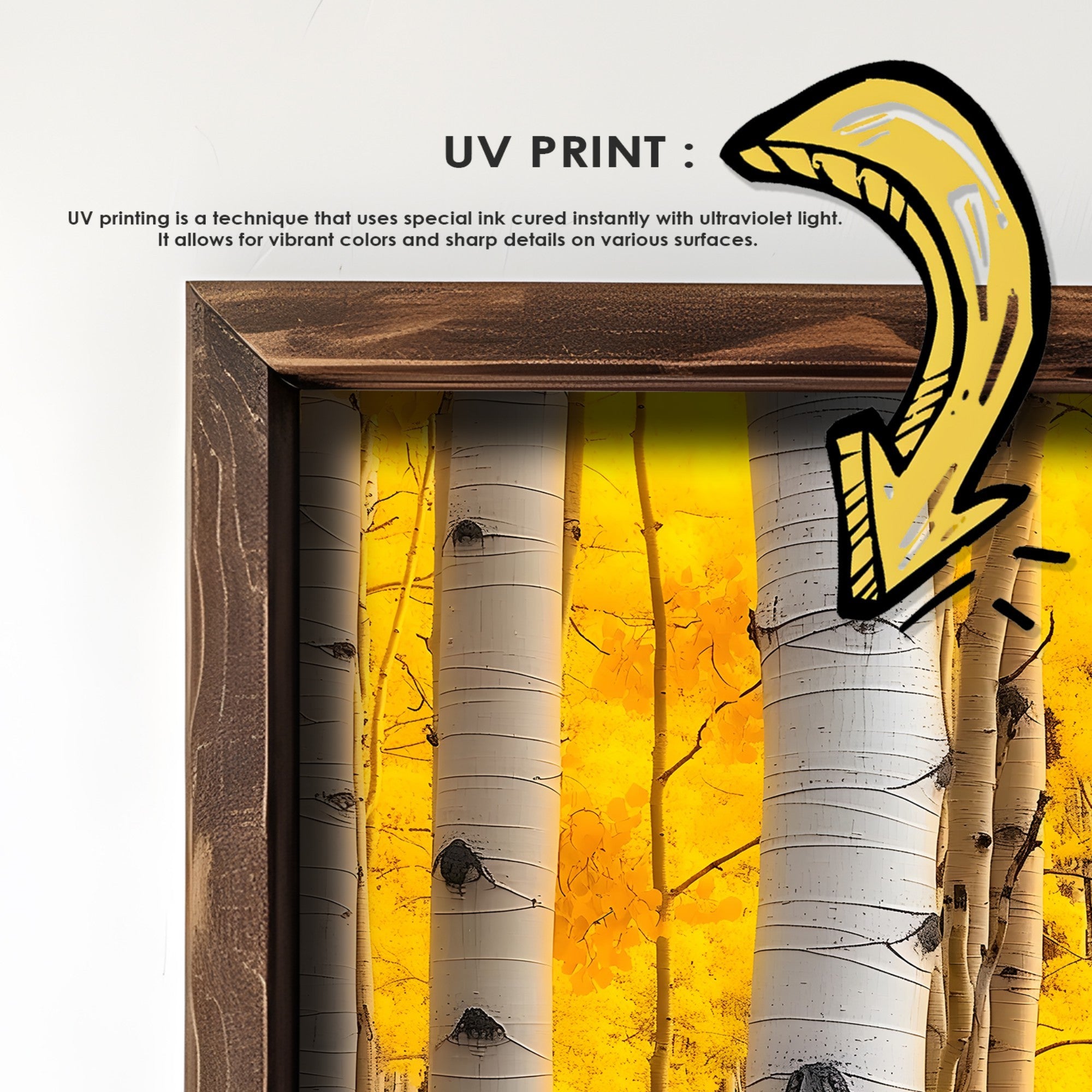 Quadro Decorativo MDF Emoldurado GE197-L Multicolor 35x47cm - Impressão UV em Madeira de Pinho