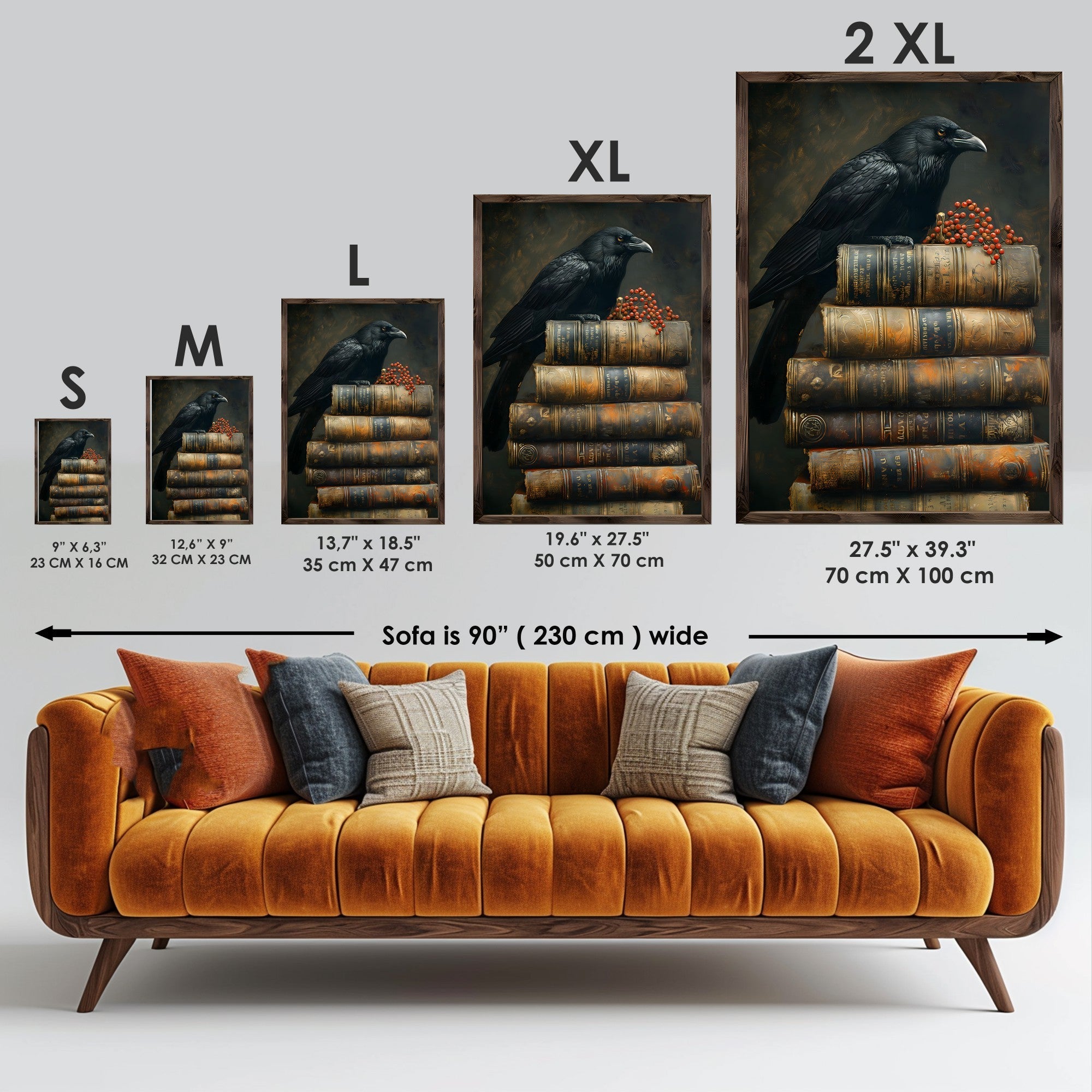 Quadro Decorativo MDF Emoldurado GE200-L Multicolor 35x47cm - Impressão UV em Madeira de Pinho